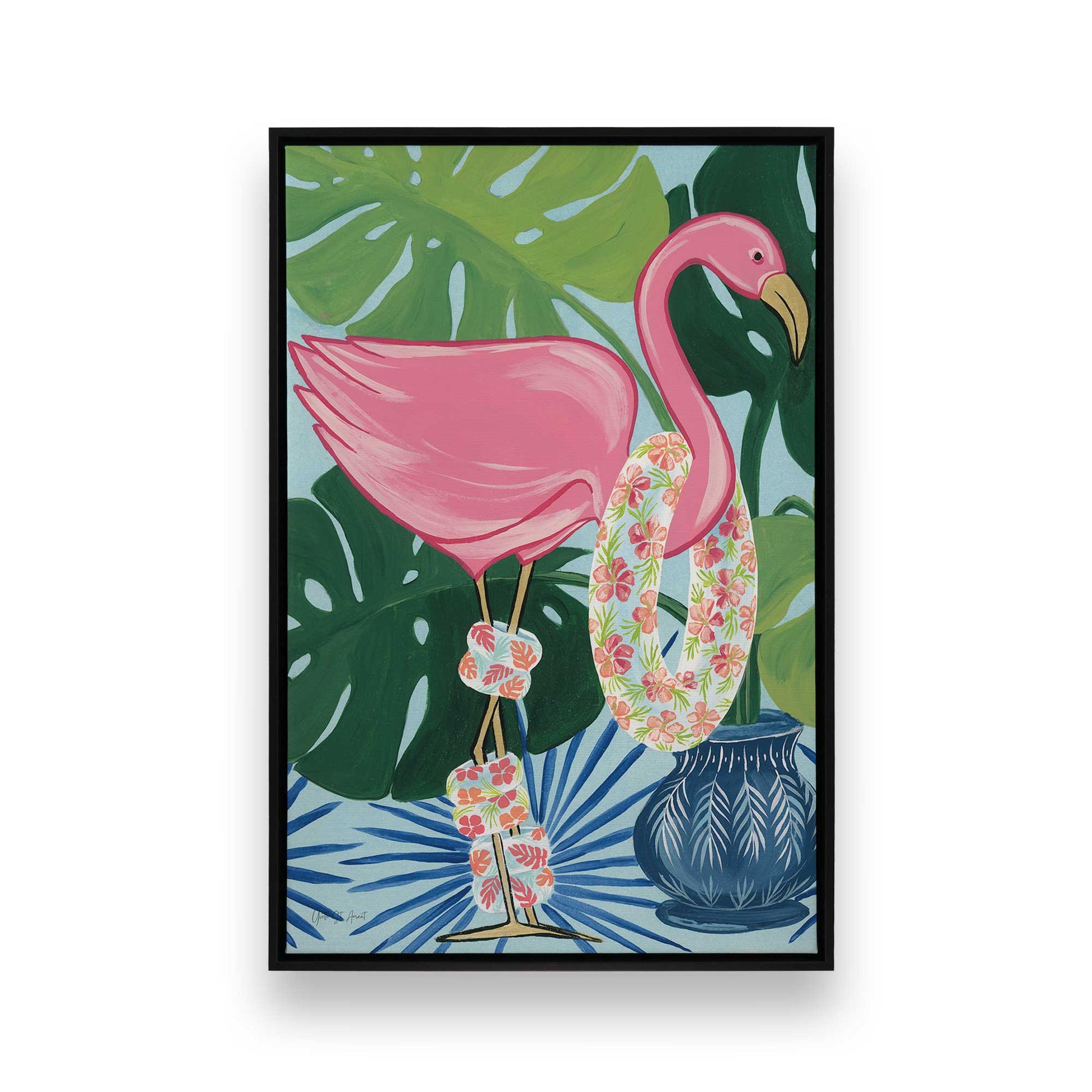 [Color:Satin Black], Picture of art in a Satin Black frame