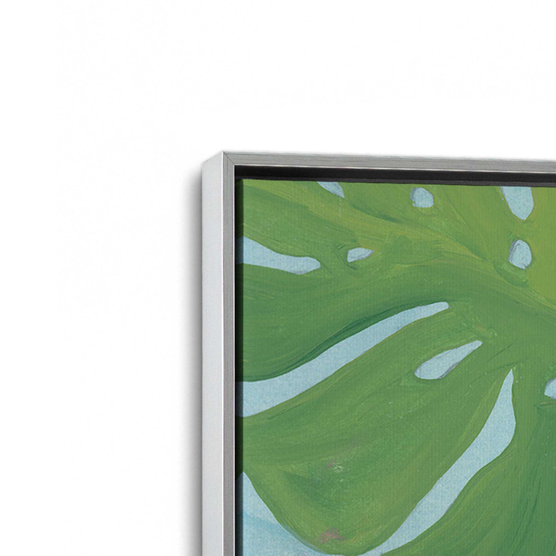 [Color:Polished Chrome], Picture of art in a Polished Chrome frame at an angle