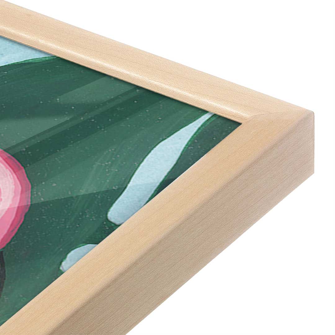 [Color:Raw Maple], Picture of art in a Raw Maple frame at an angle