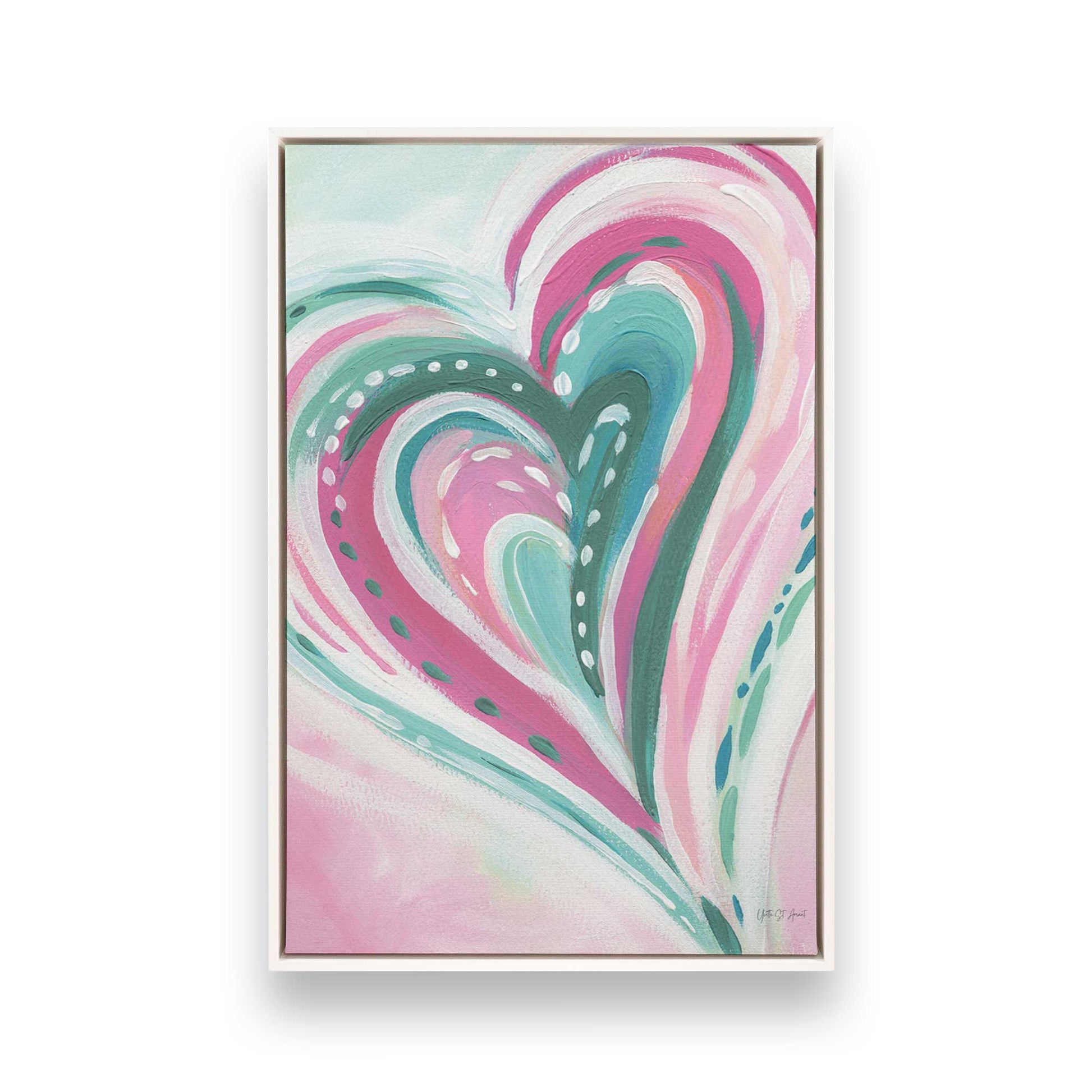 [Color:Opaque White], Picture of art in a White frame