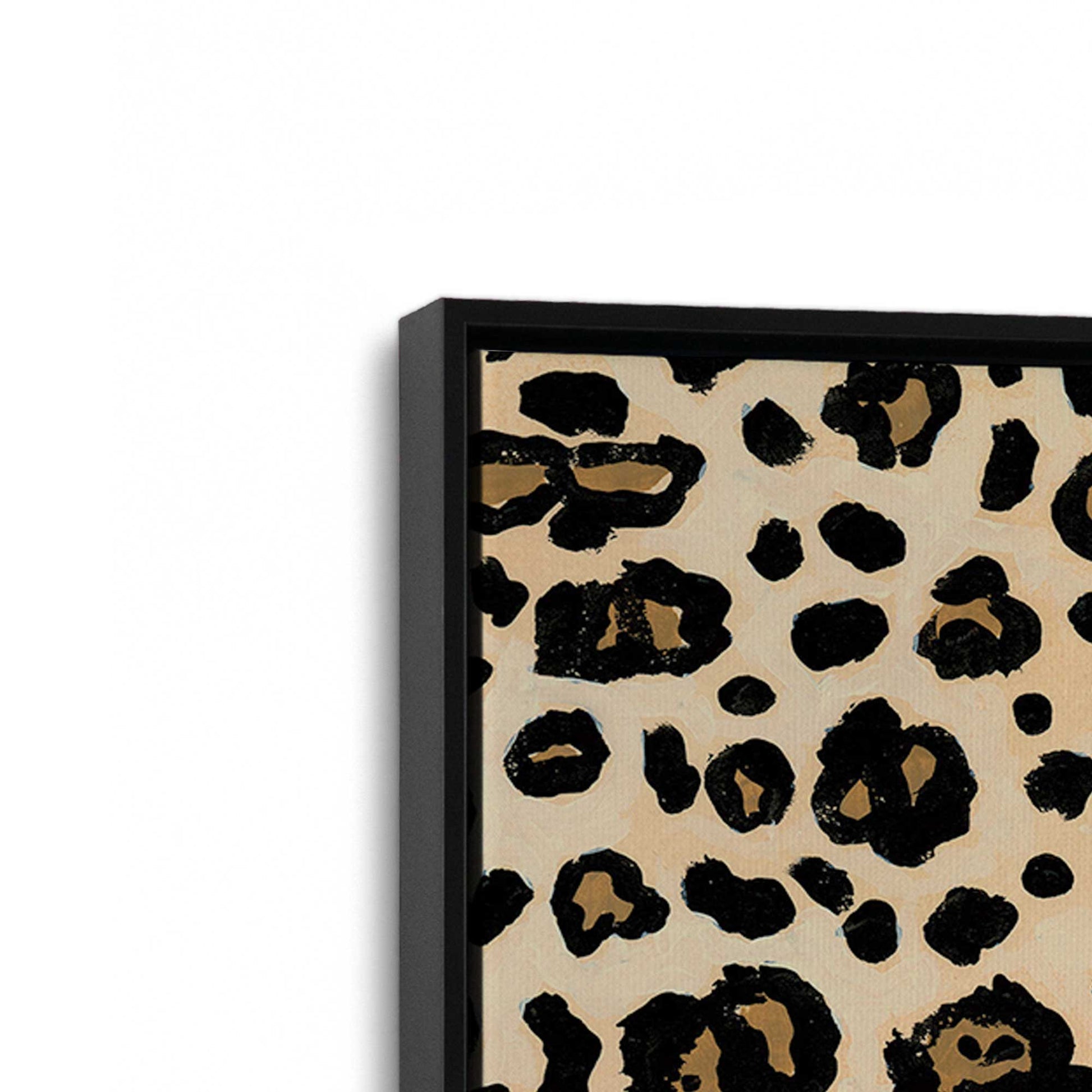 [Color:Satin Black], Picture of art in a Satin Black frame at an angle