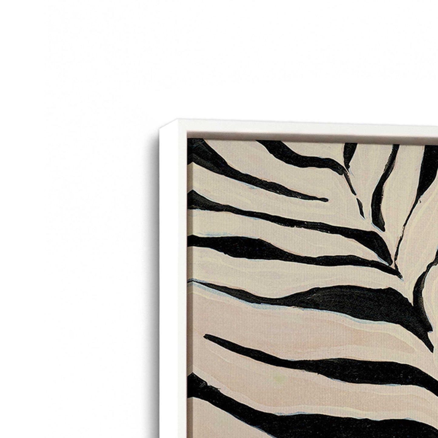 [Color:Opaque White], Picture of art in a White frame at an angle