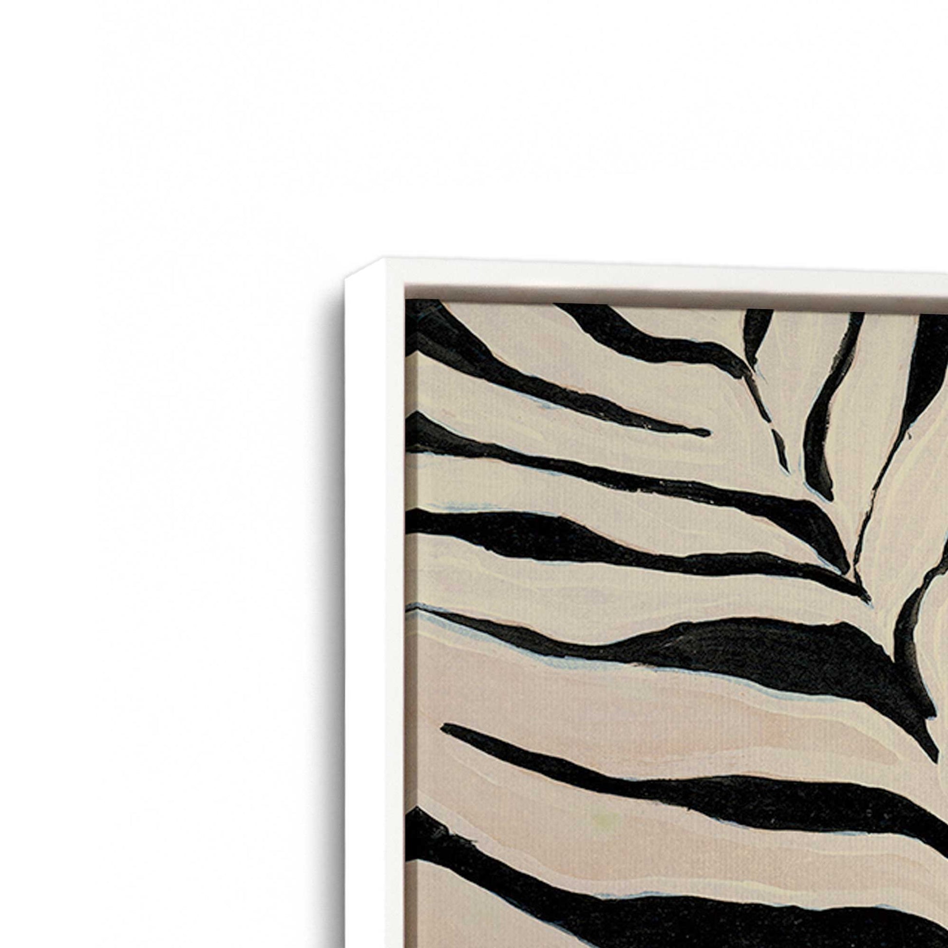 [Color:Opaque White], Picture of art in a White frame at an angle