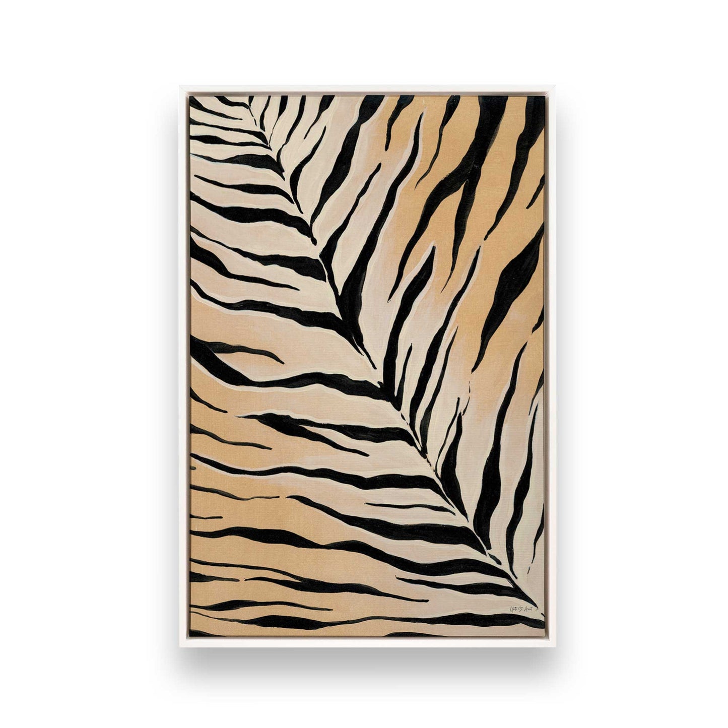 [Color:Opaque White], Picture of art in a White frame