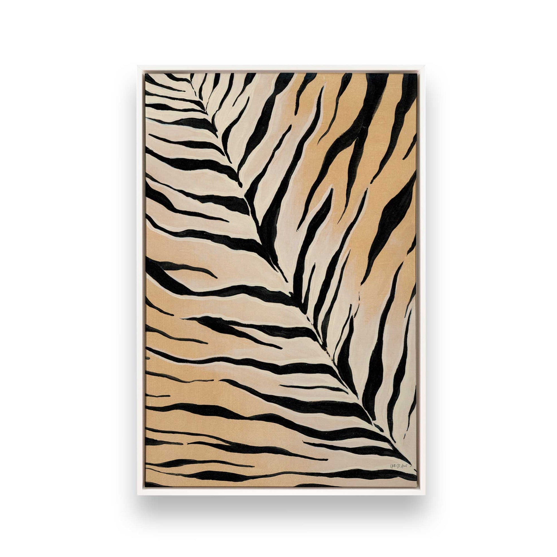 [Color:Opaque White], Picture of art in a White frame