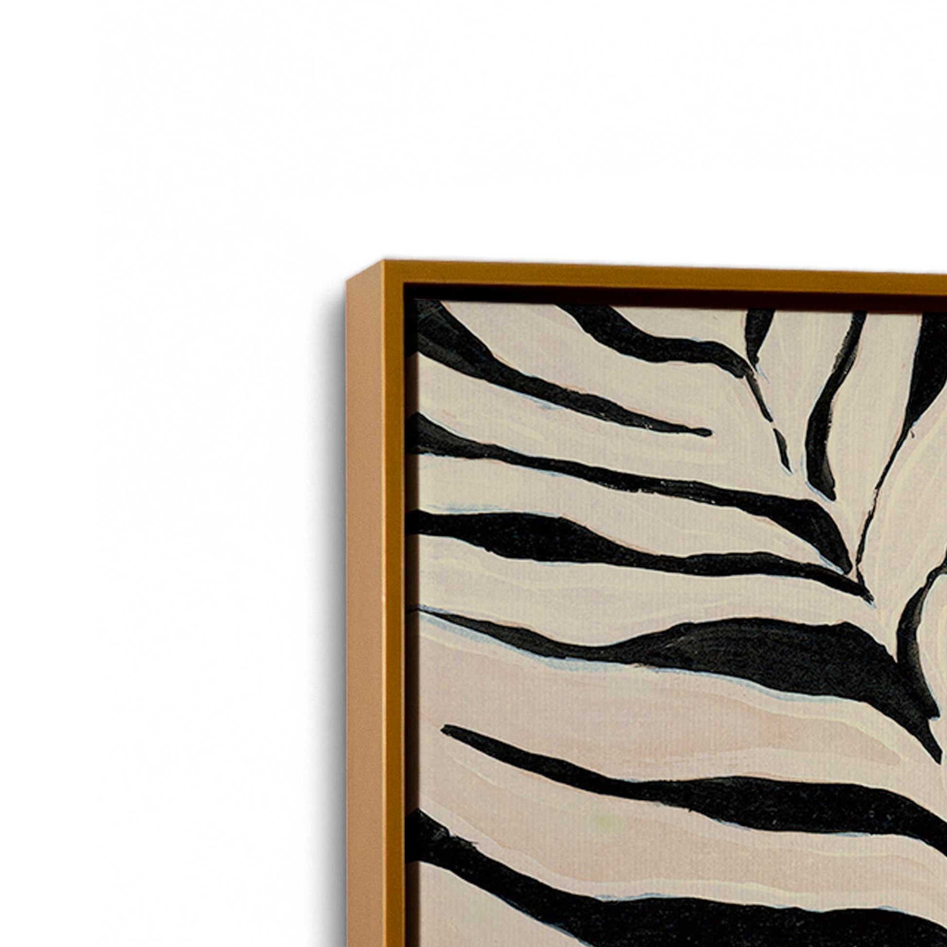 [Color:Polished Gold], Picture of art in a Polished Gold frame at an angle