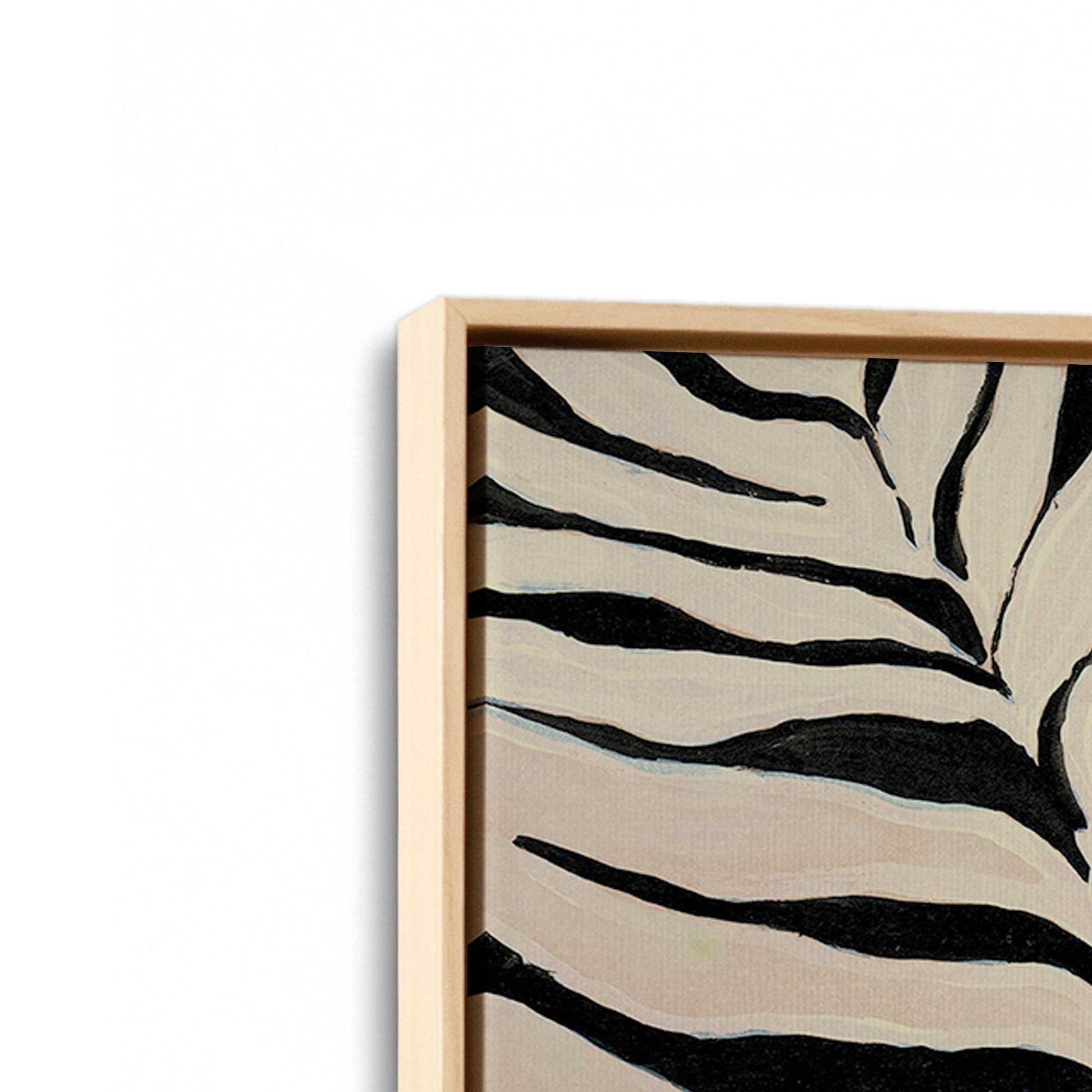 [Color:American Maple], Picture of art in a American Maple frame at an angle
