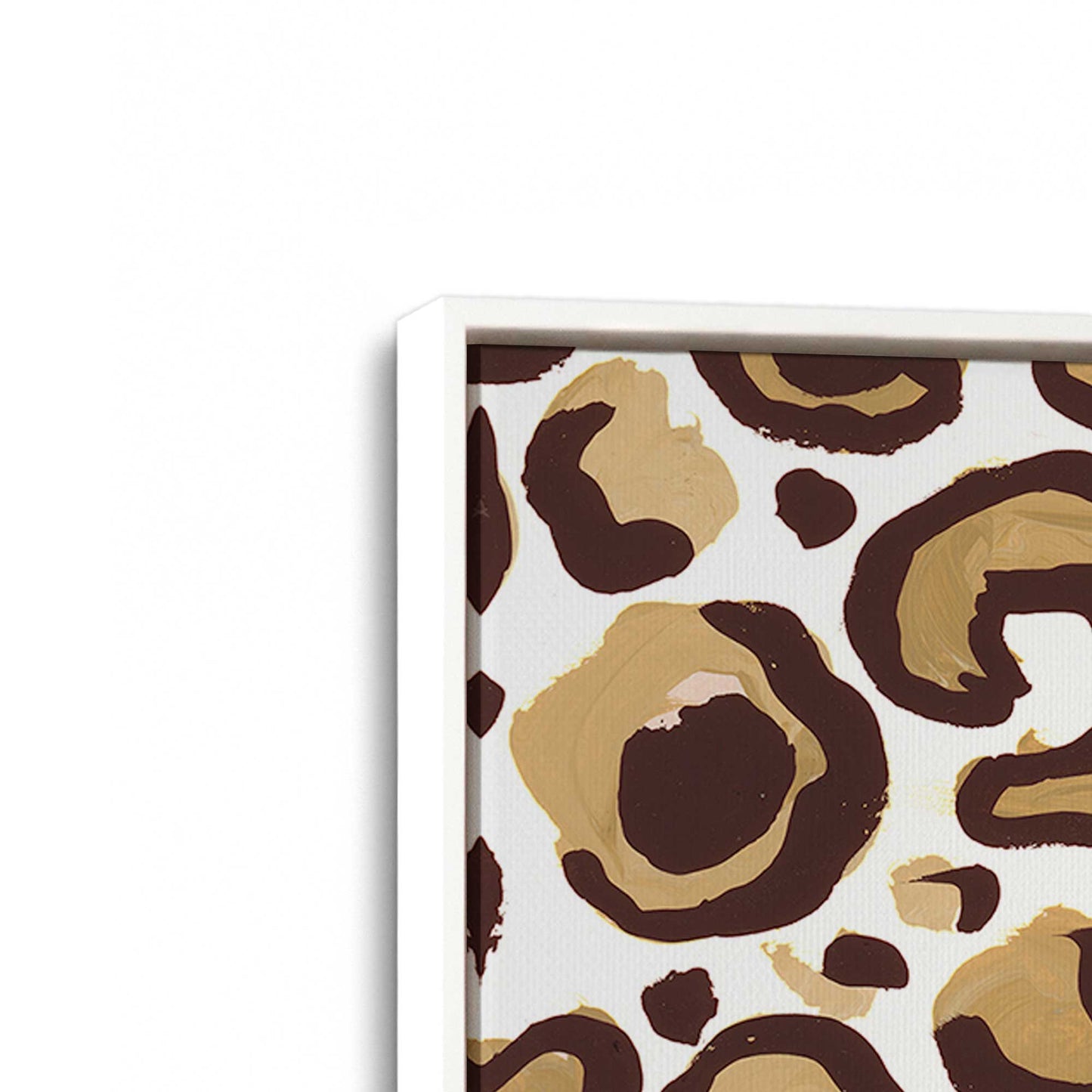 [Color:Opaque White], Picture of art in a White frame at an angle