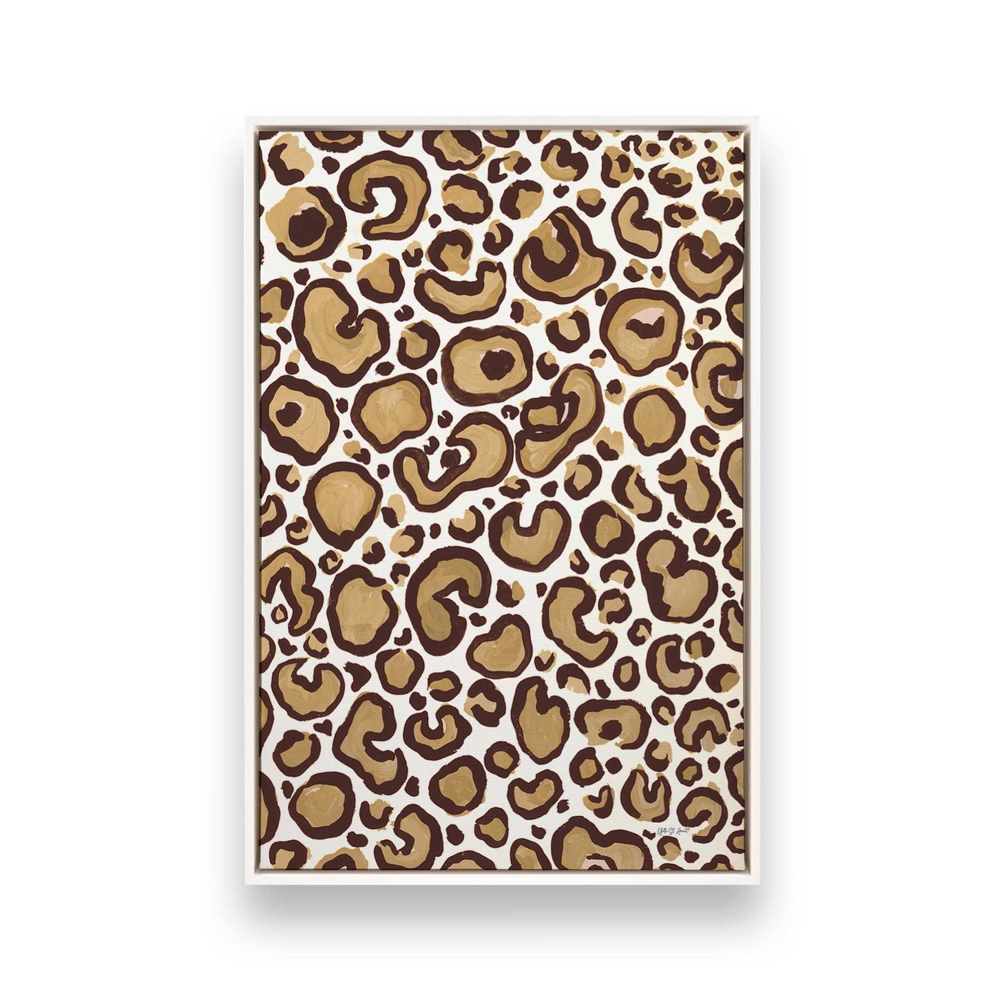 [Color:Opaque White], Picture of art in a White frame