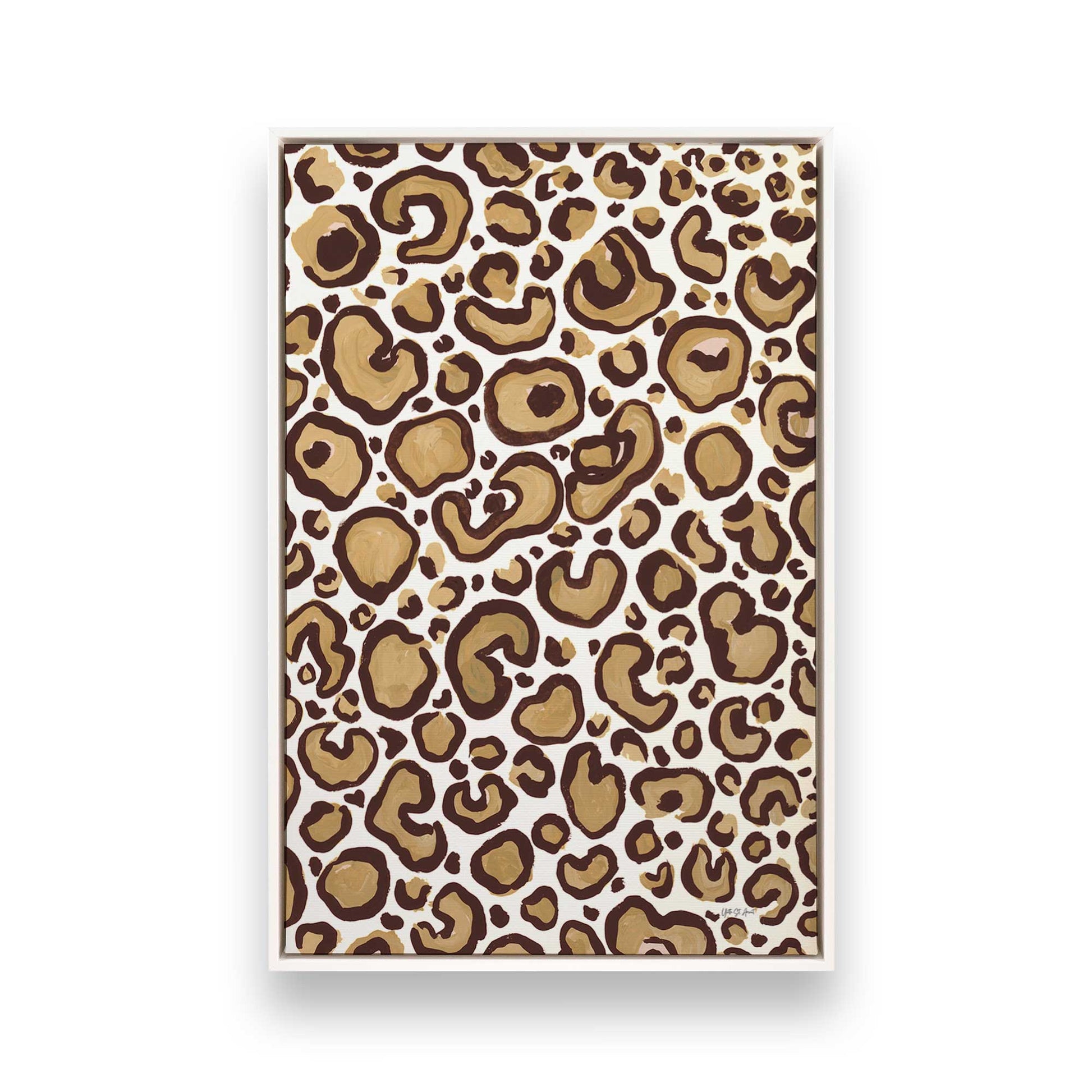 [Color:Opaque White], Picture of art in a White frame