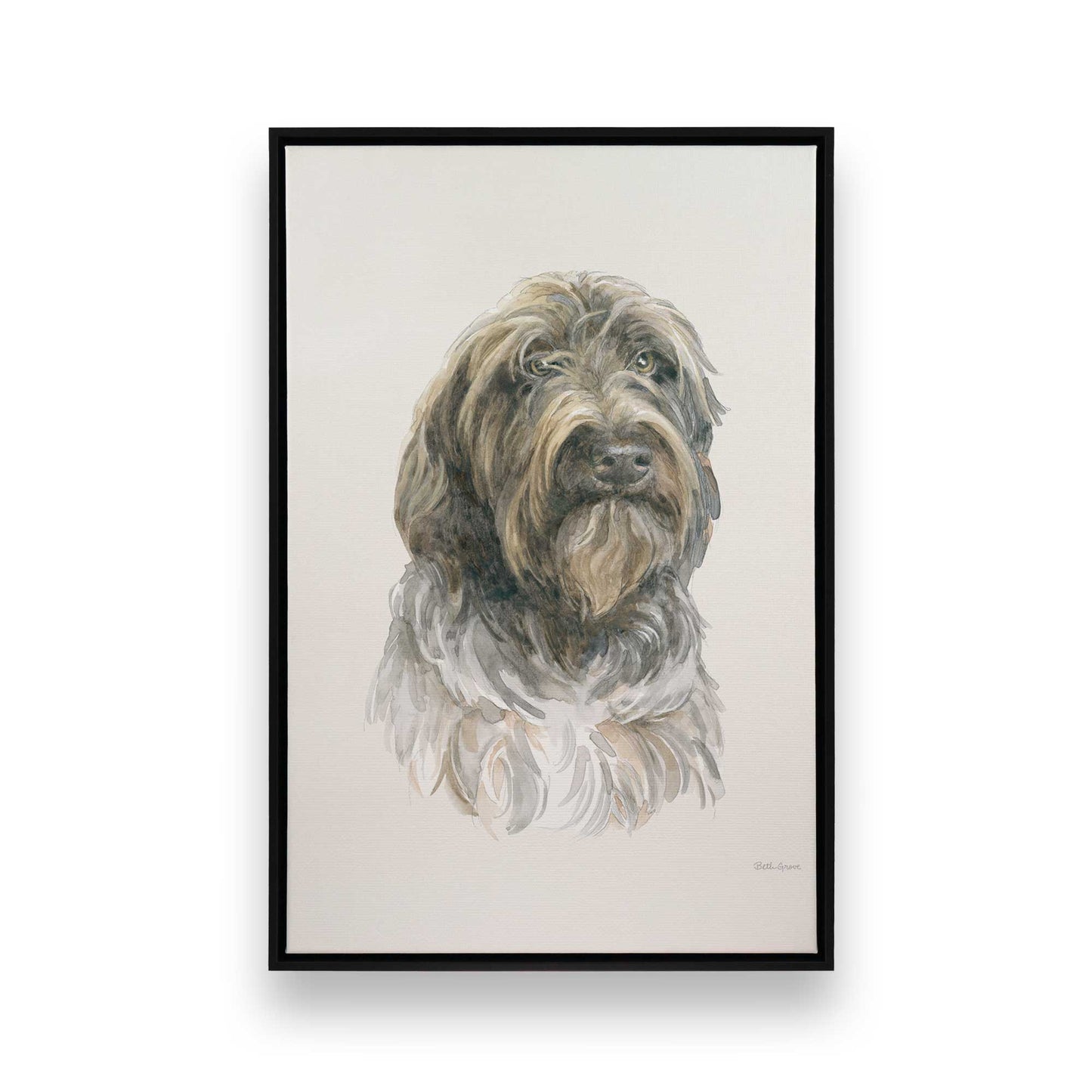 [Color:Satin Black], Picture of art in a Satin Black frame