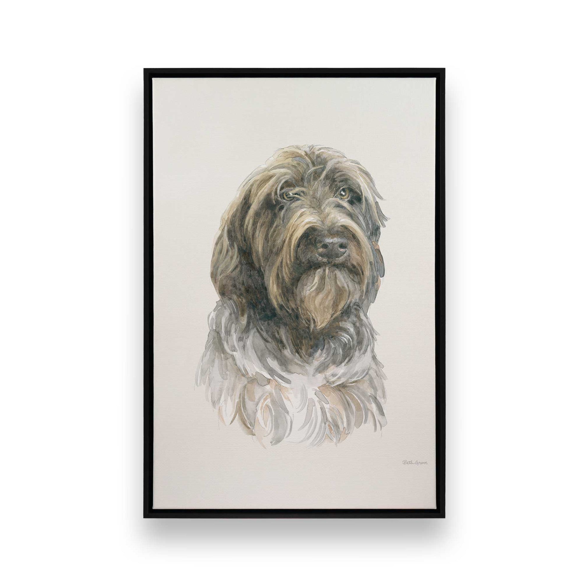 [Color:Satin Black], Picture of art in a Satin Black frame