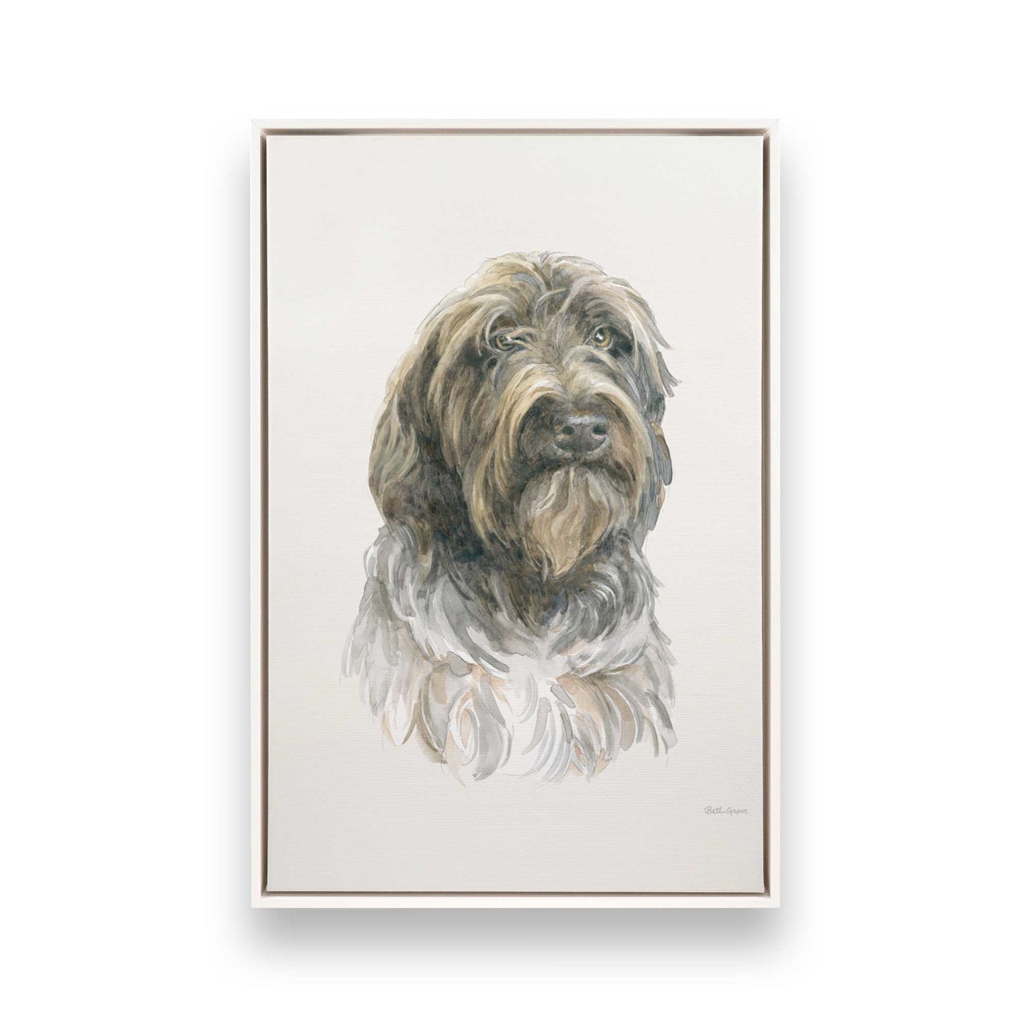 [Color:Opaque White], Picture of art in a White frame