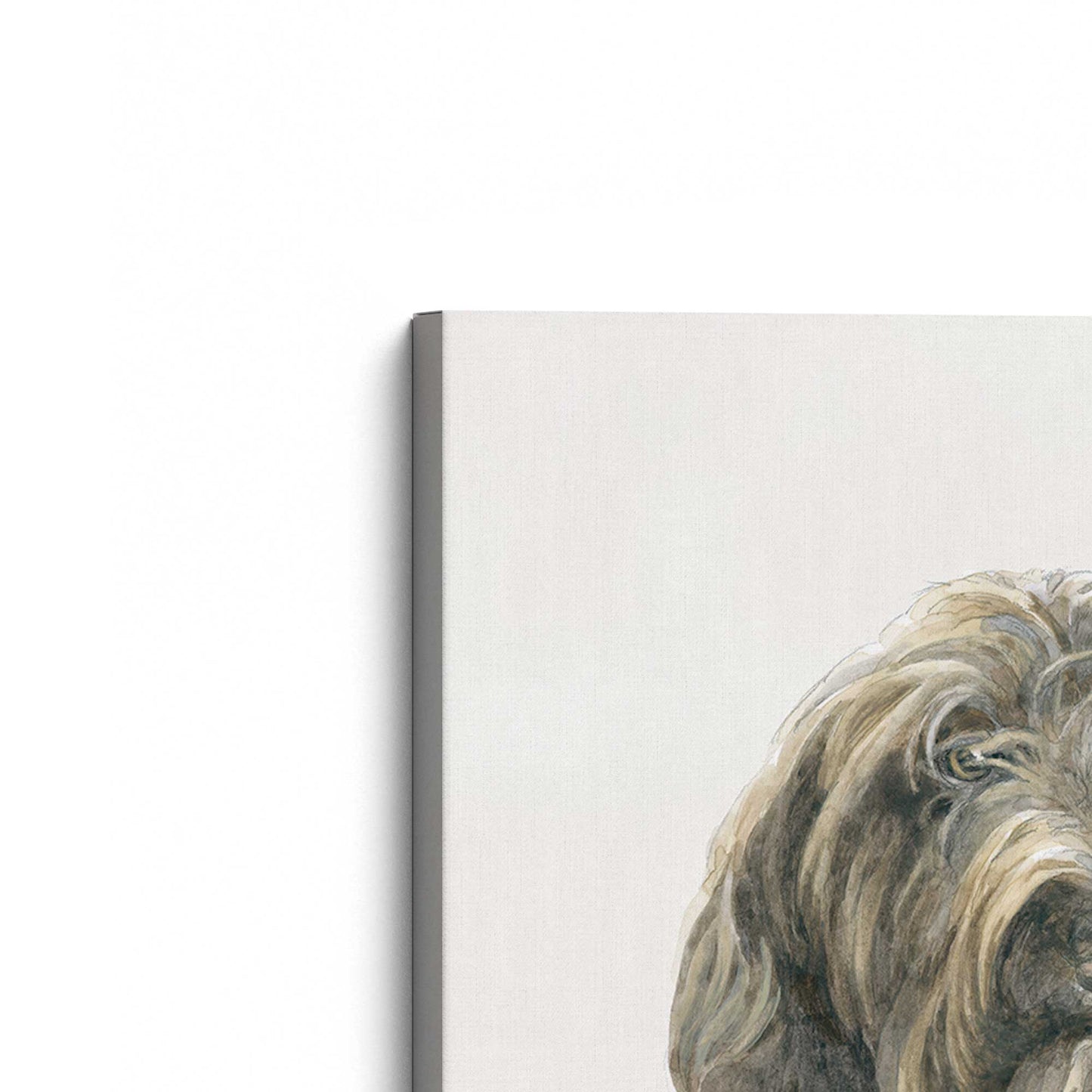 [Color:Stretched Canvas], Picture of the corner of the art