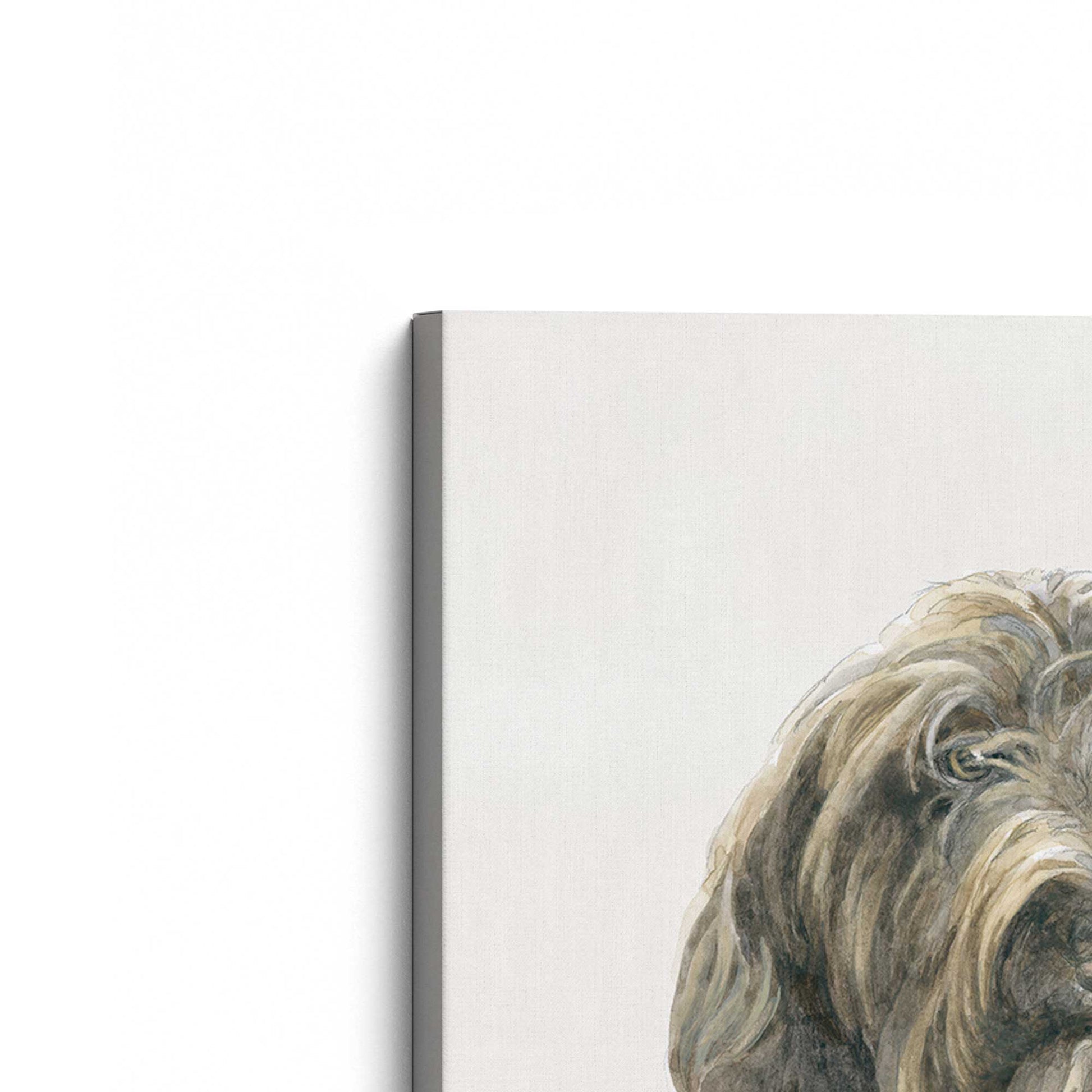 [Color:Stretched Canvas], Picture of the corner of the art