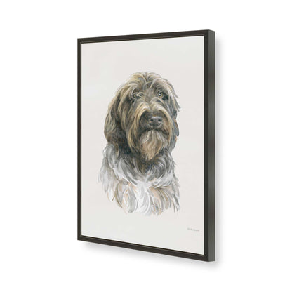 [Color:Satin Black], Picture of art in a Satin Black frame of the corner