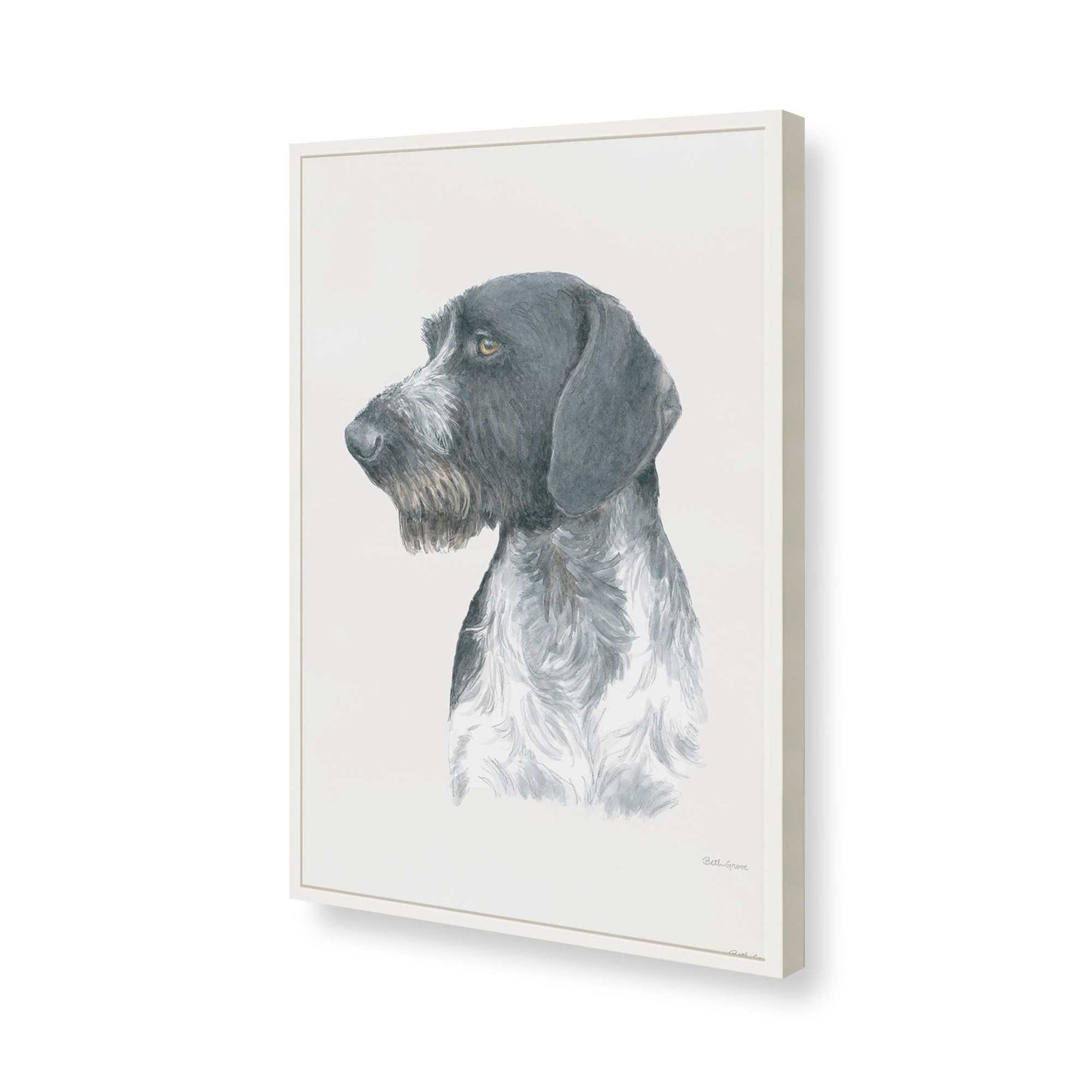 [Color:Opaque White], Picture of art in a Opaque White frame of the corner