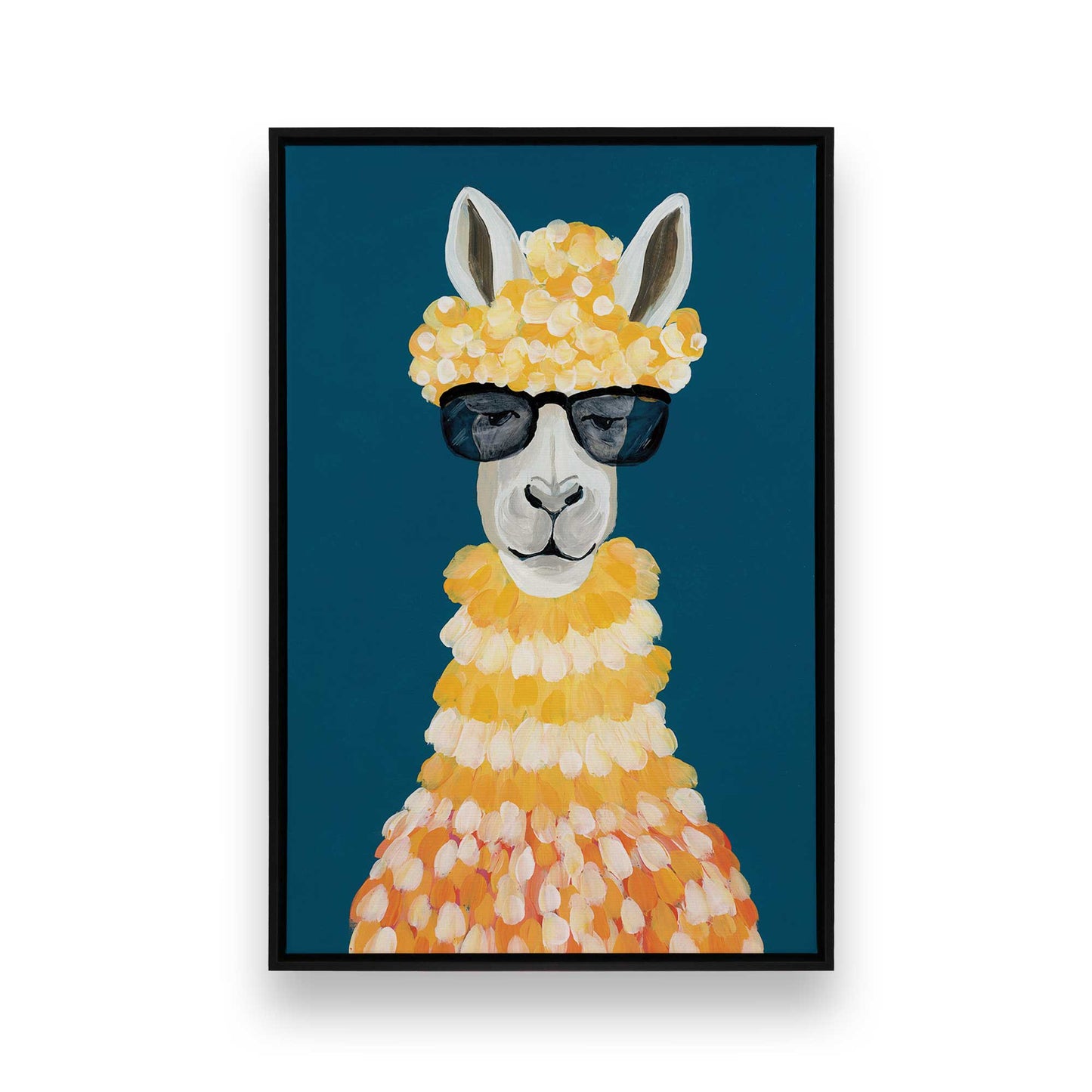 [Color:Satin Black], Picture of art in a Satin Black frame