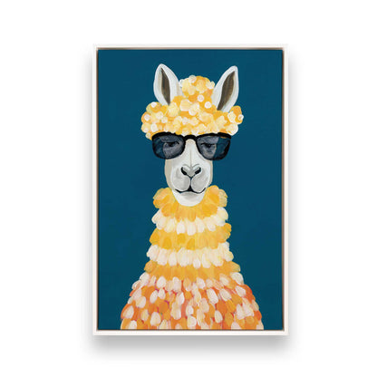 [Color:Opaque White], Picture of art in a White frame
