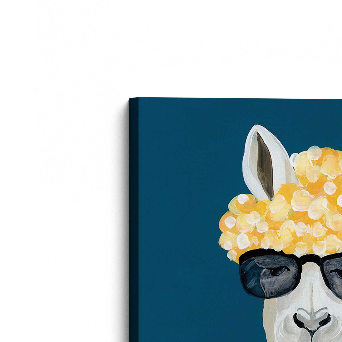 [Color:Stretched Canvas], Picture of the corner of the art
