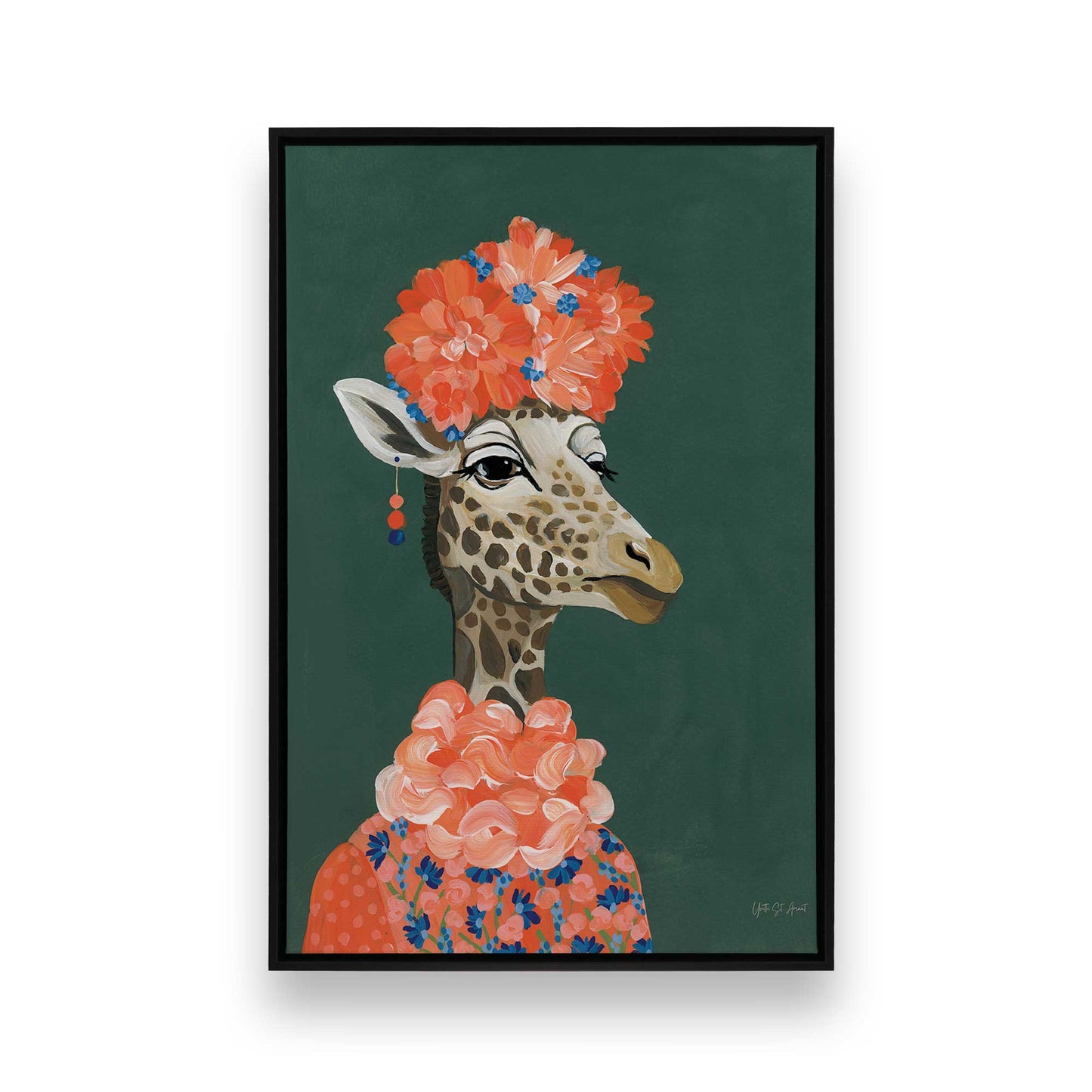 [Color:Satin Black], Picture of art in a Satin Black frame