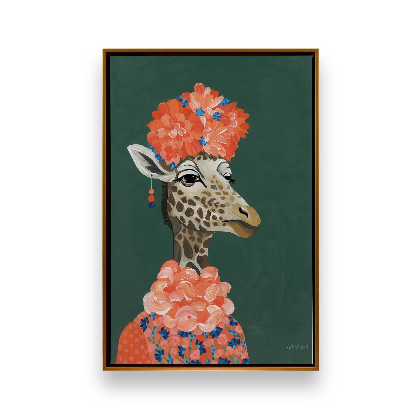 [Color:Polished Gold], Picture of art in a Polished Gold frame