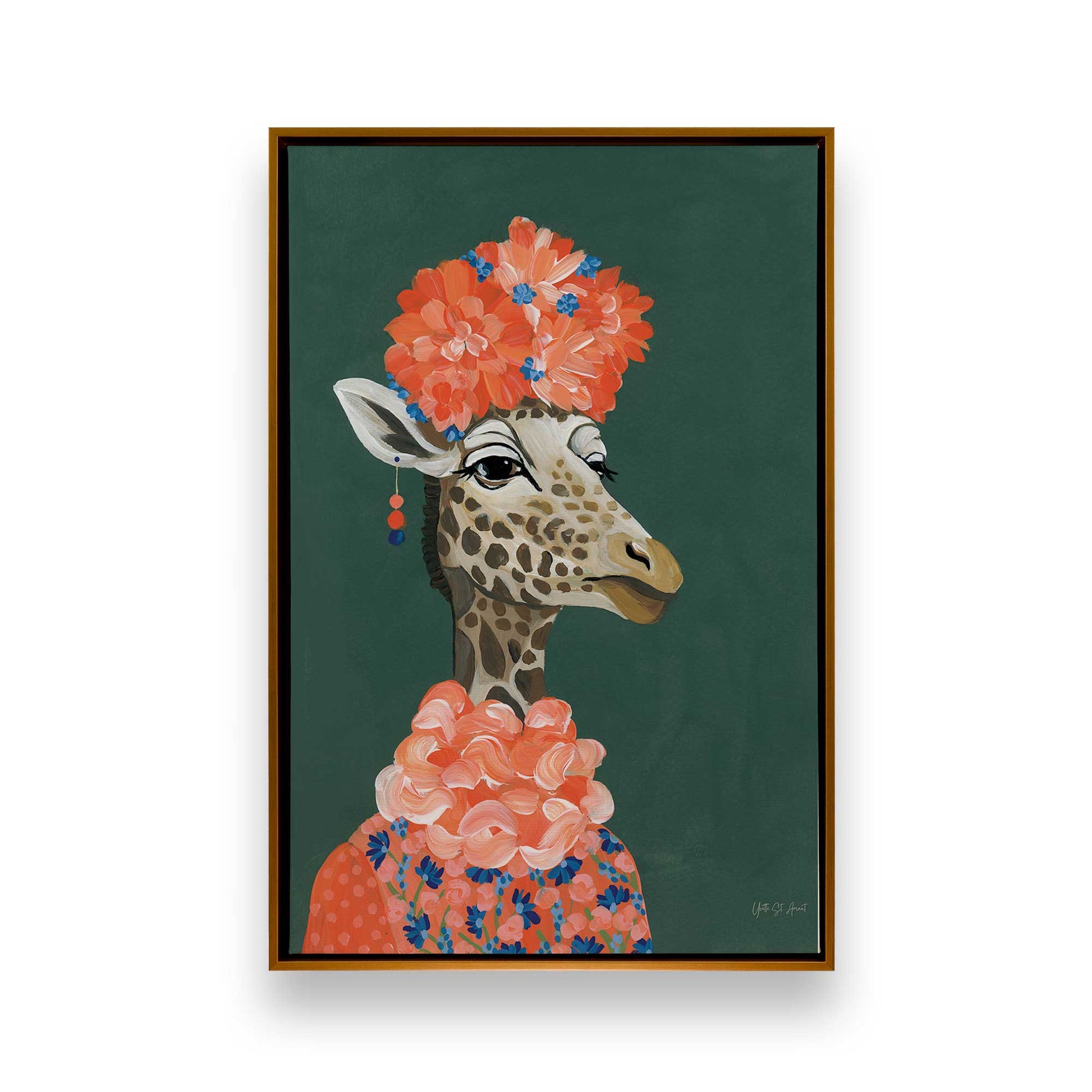 [Color:Polished Gold], Picture of art in a Polished Gold frame