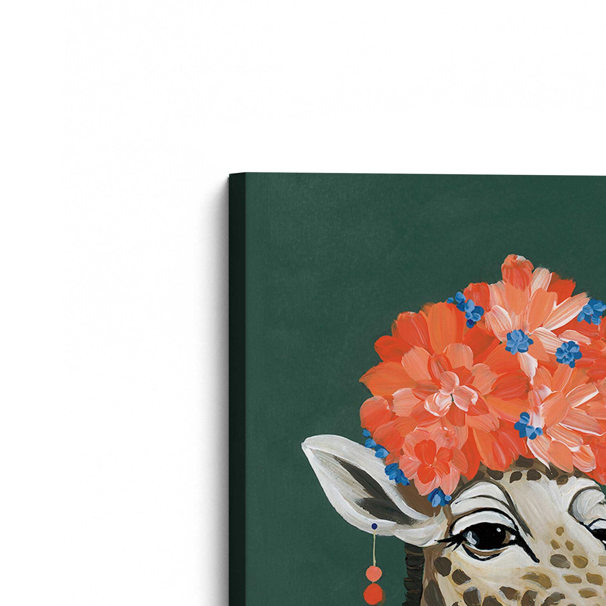 [Color:Stretched Canvas], Picture of the corner of the art