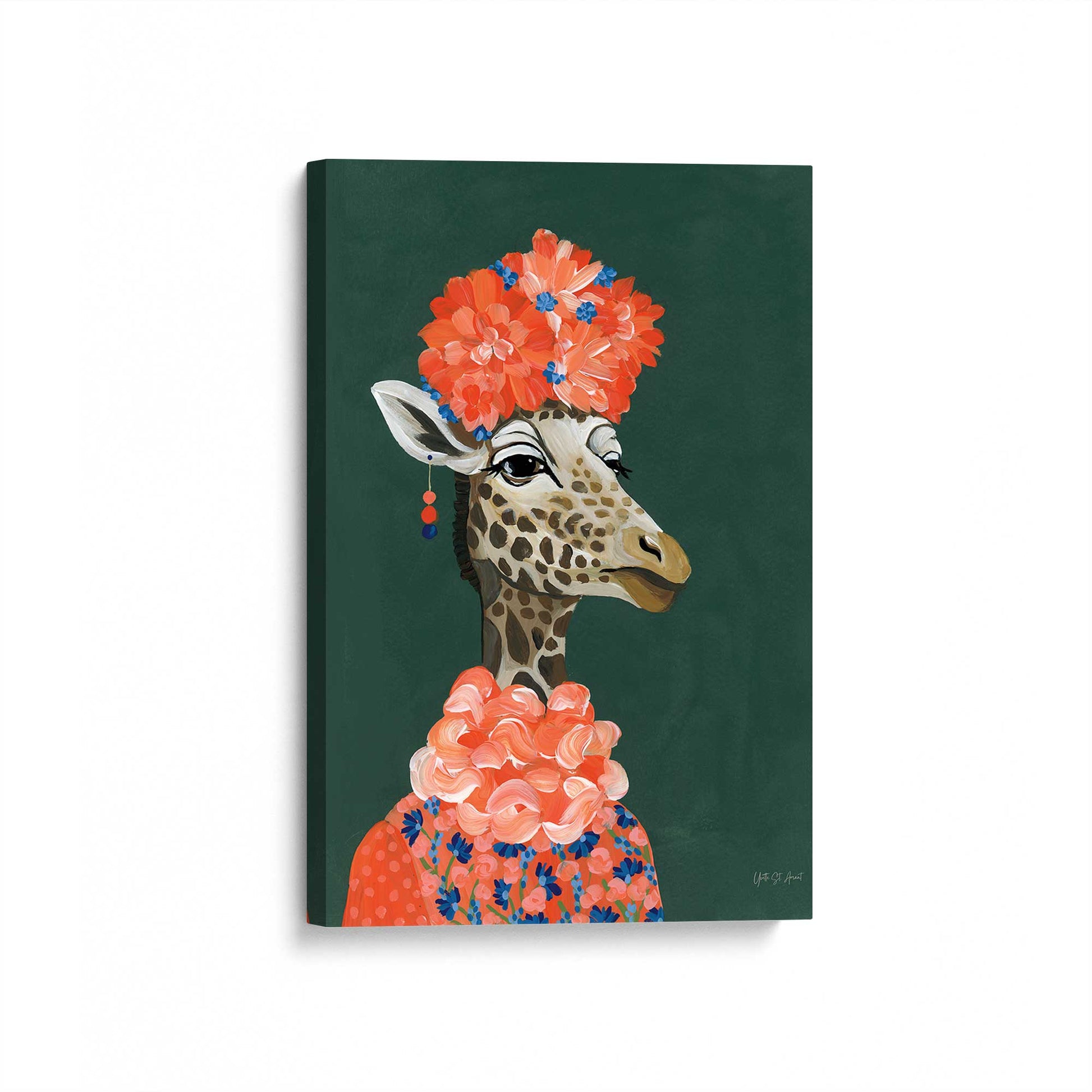 [Color:Stretched Canvas], Picture of art at an angle