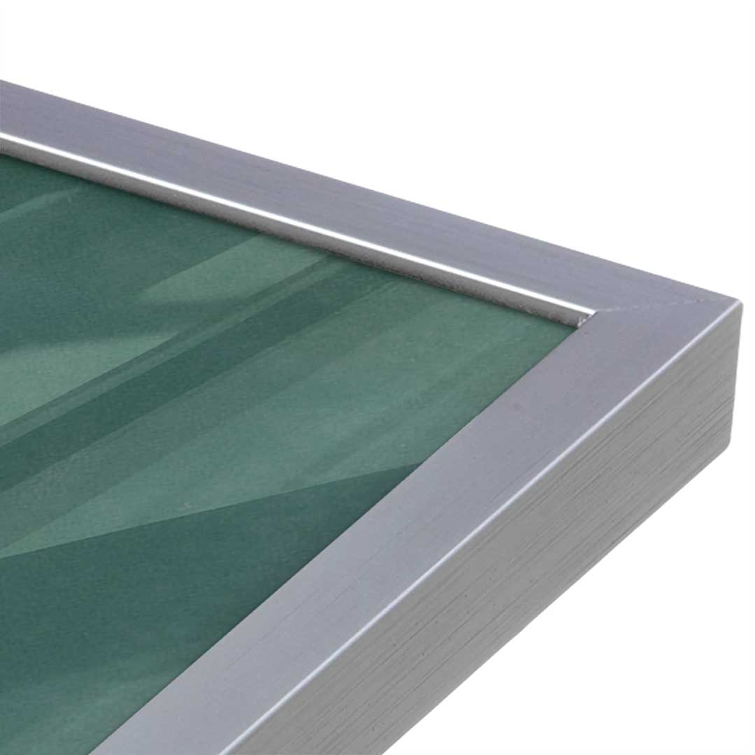 [Color:Polished Chrome], Picture of art in a Polished Chrome frame at an angle