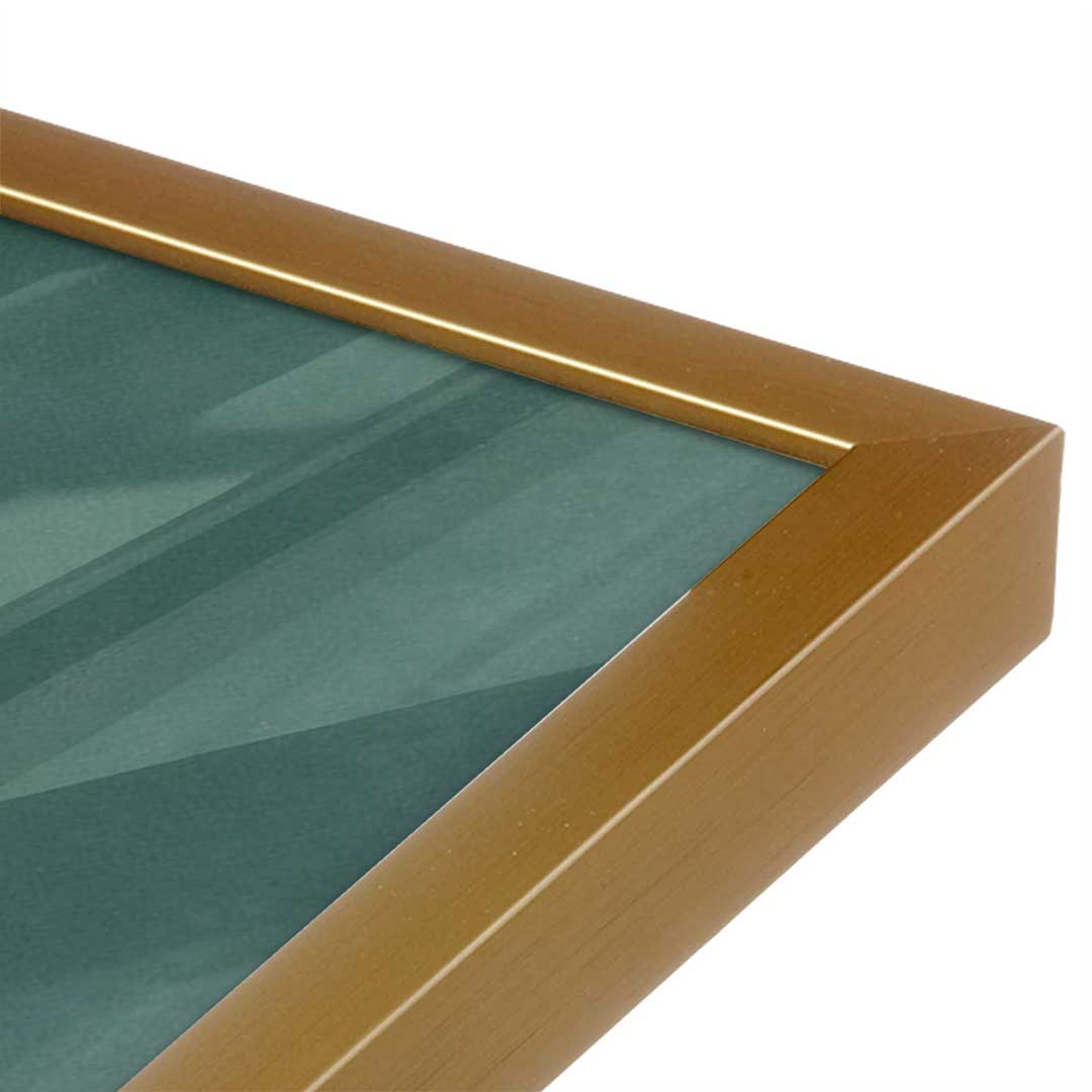 [Color:Polished Gold], Picture of art in a Polished Gold frame at an angle