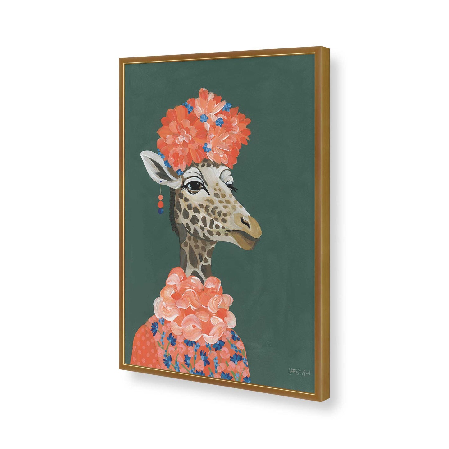 [Color:Polished Gold], Picture of art in a Polished Gold frame of the corner