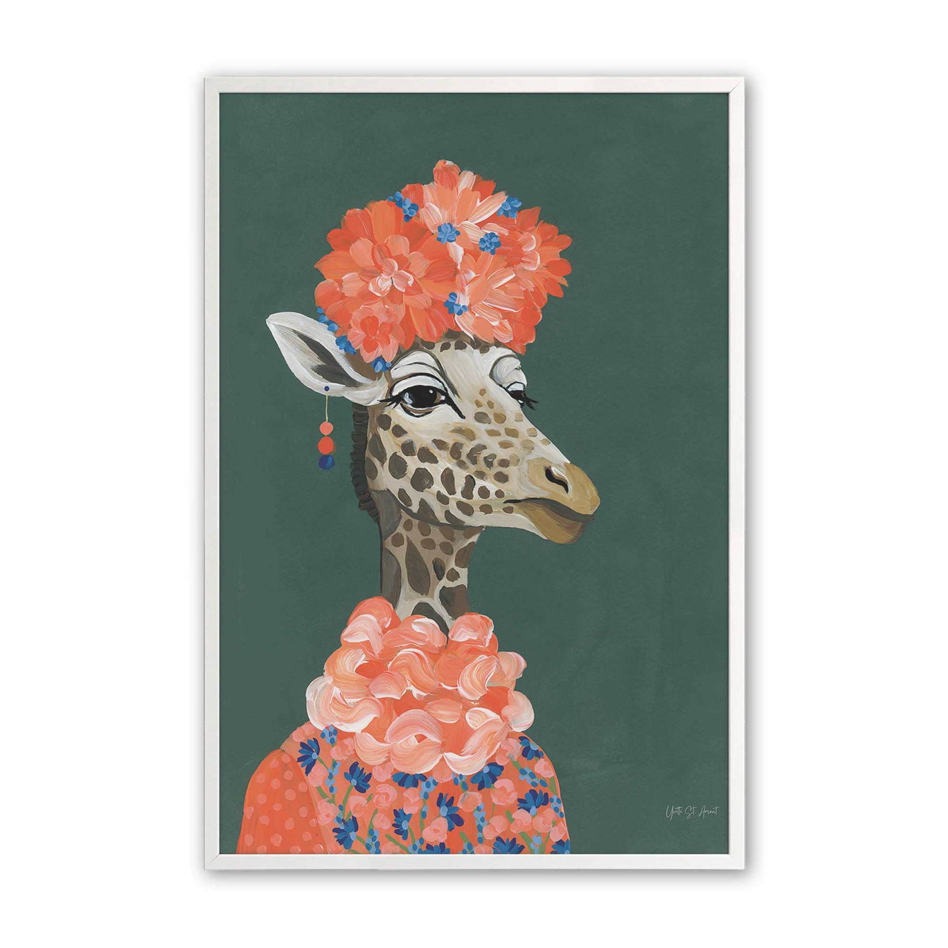 [Color:Opaque White], Picture of art in a Opaque White frame