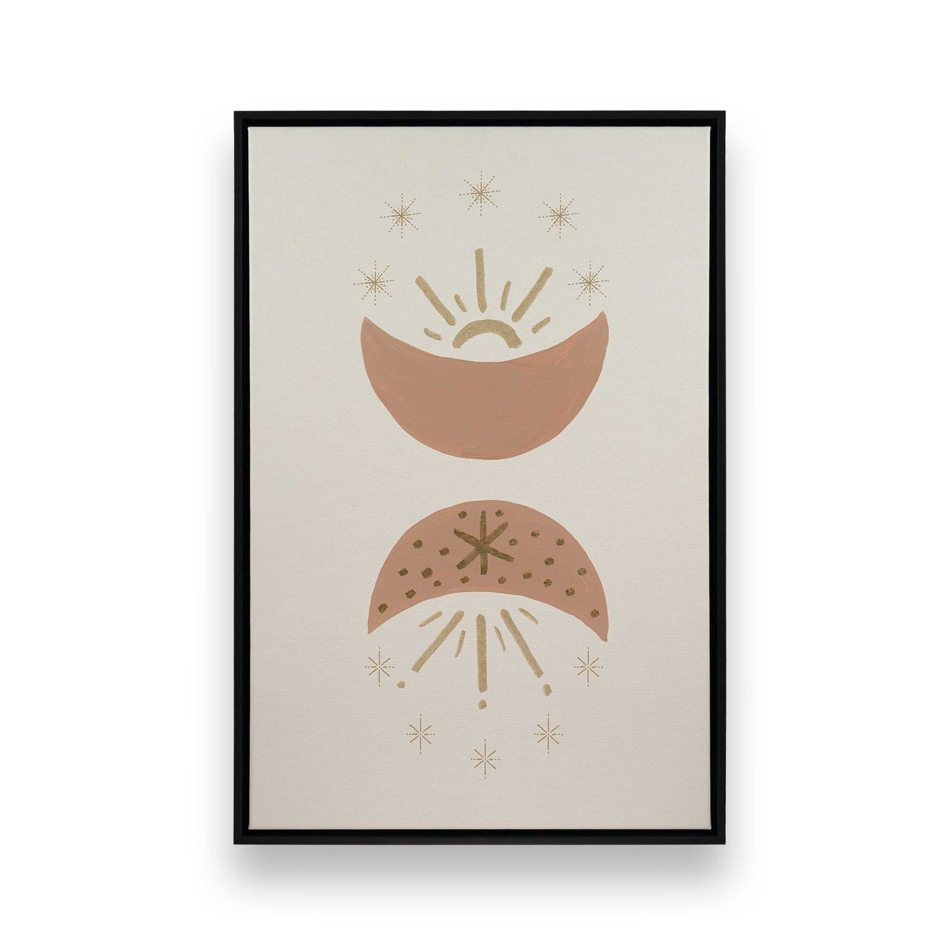 [Color:Satin Black], Picture of art in a Satin Black frame