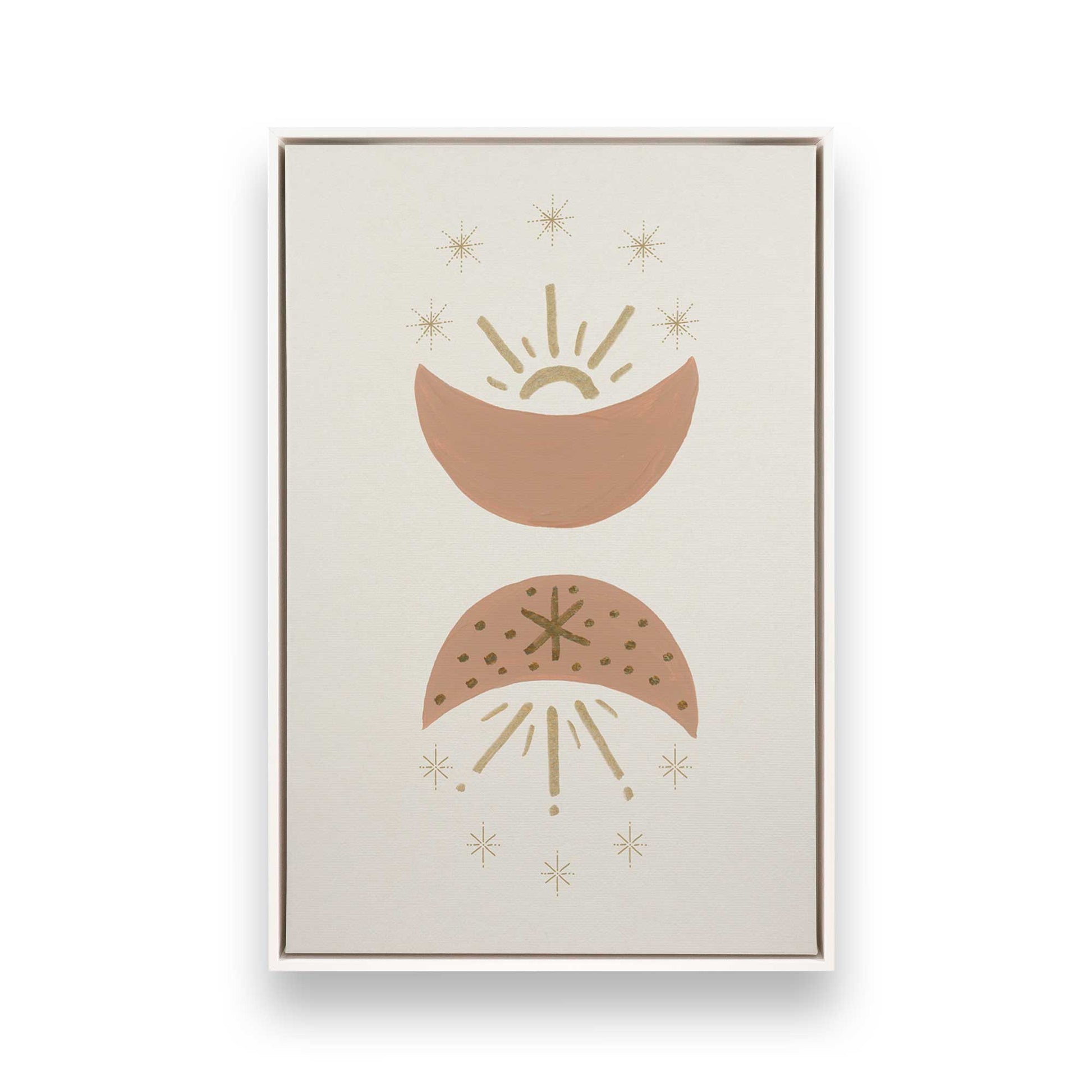 [Color:Opaque White], Picture of art in a White frame