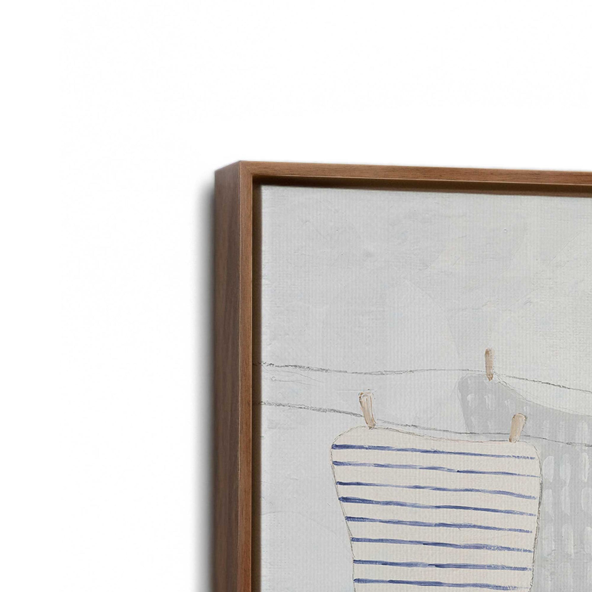 [Color:Walnut], Picture of art in a Walnut frame at an angle