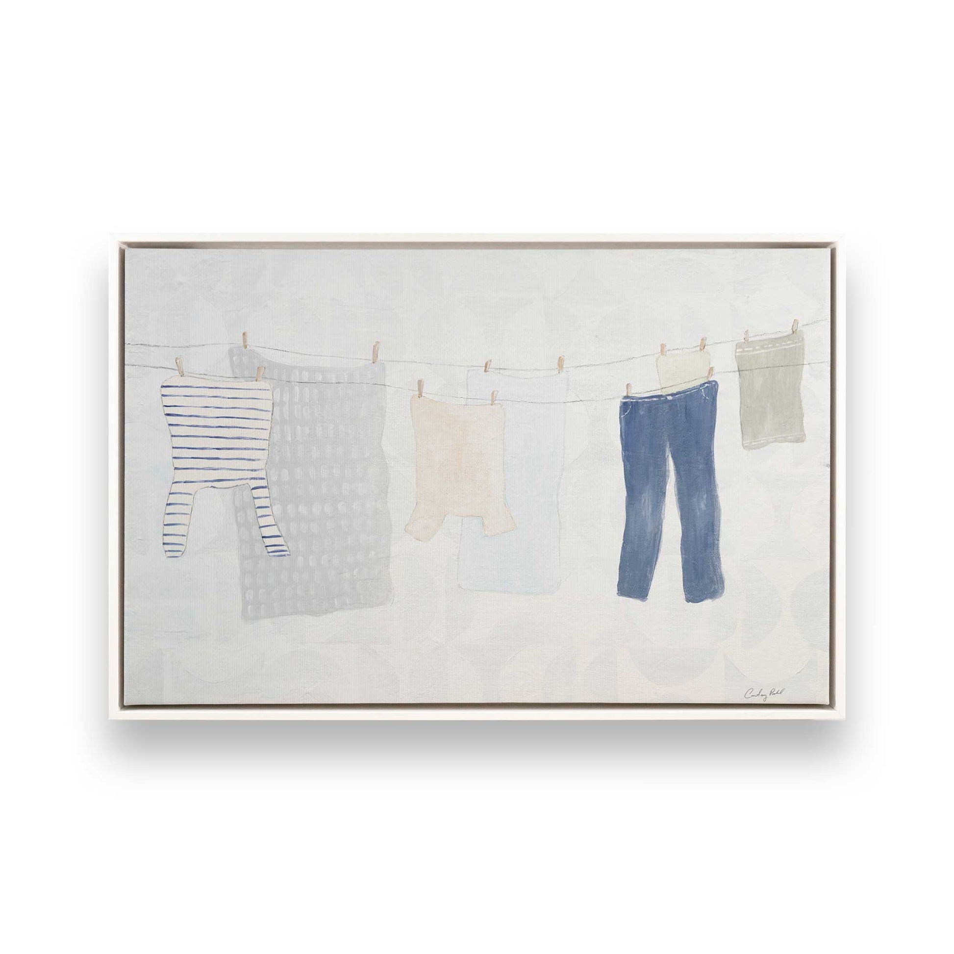 [Color:Opaque White], Picture of art in a White frame