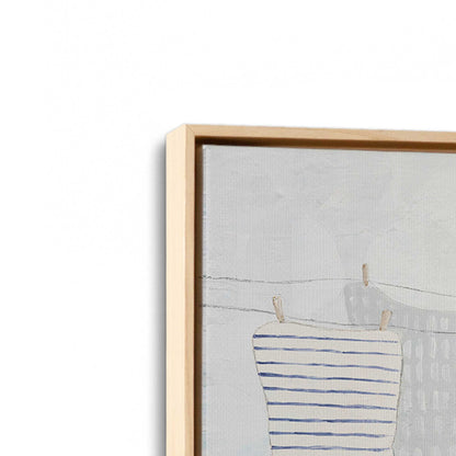 [Color:American Maple], Picture of art in a American Maple frame at an angle