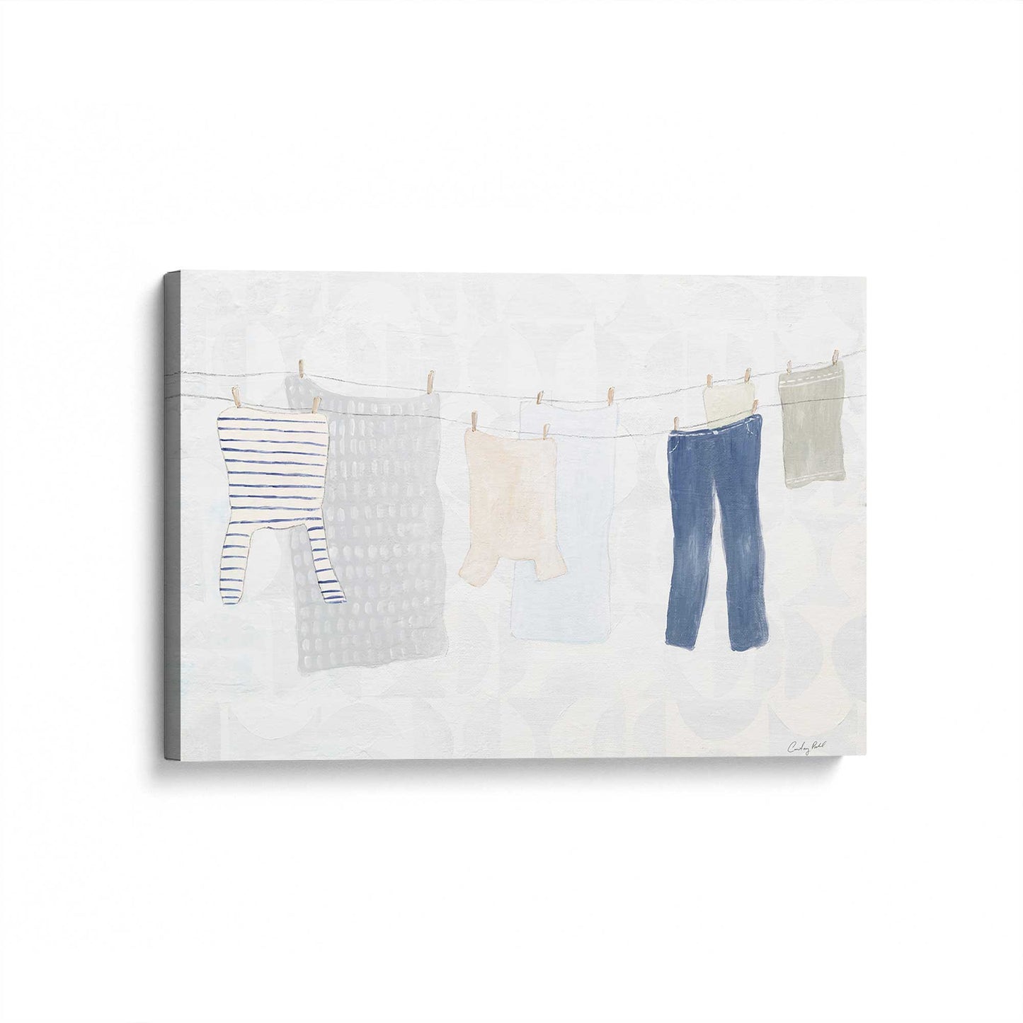 [Color:Stretched Canvas], Picture of art at an angle