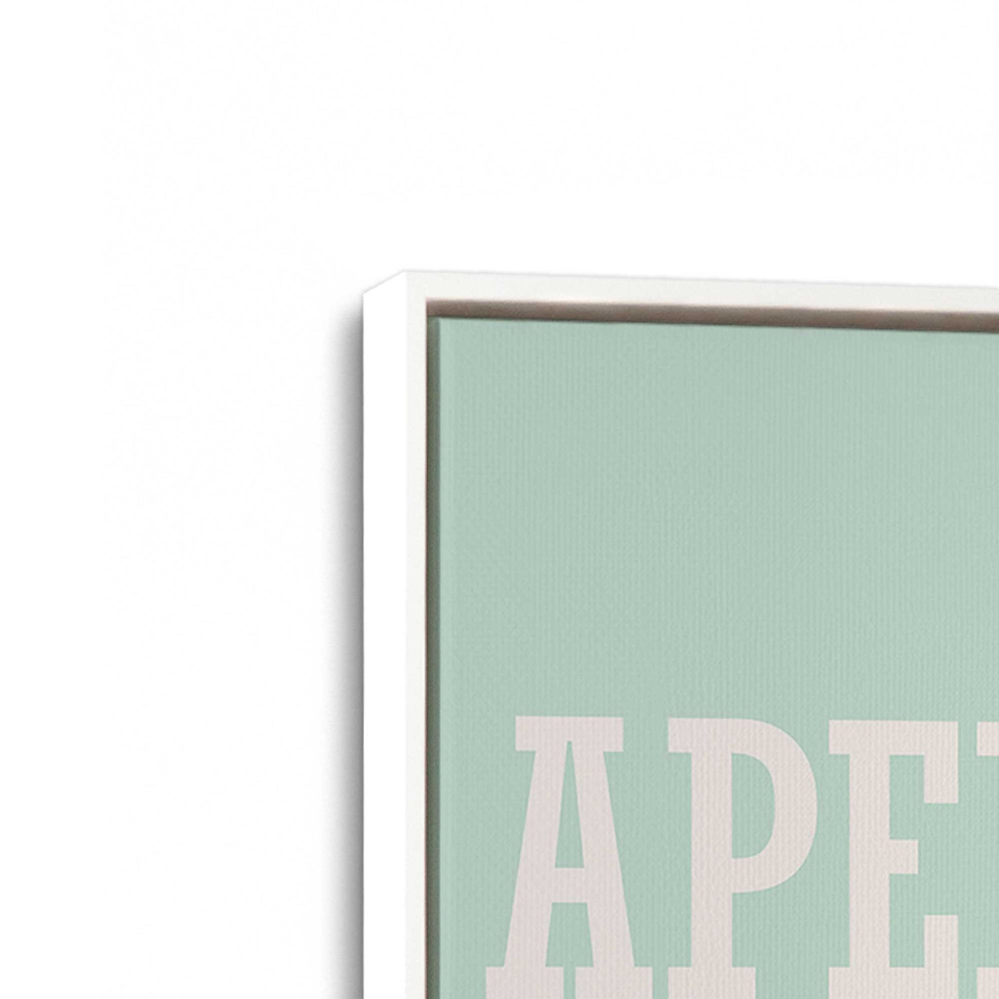 [Color:Opaque White], Picture of art in a White frame at an angle