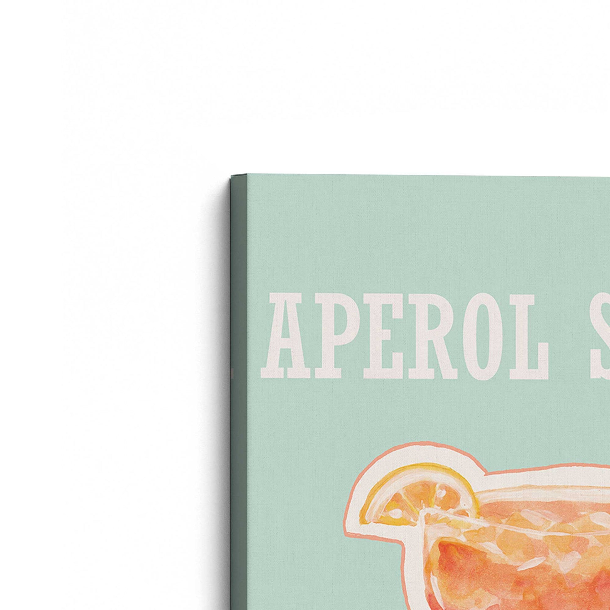 [Color:Stretched Canvas], Picture of the corner of the art