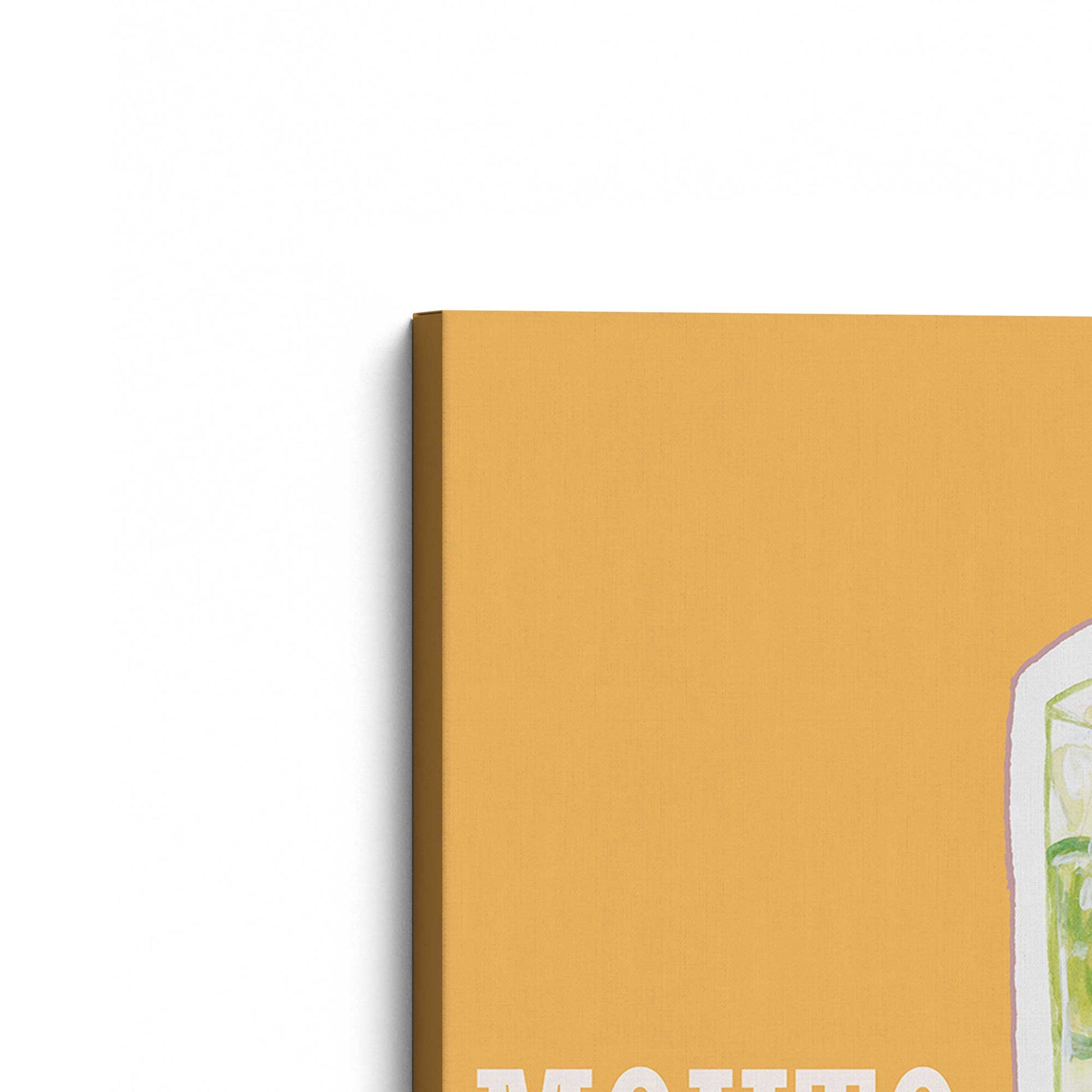 [Color:Stretched Canvas], Picture of the corner of the art