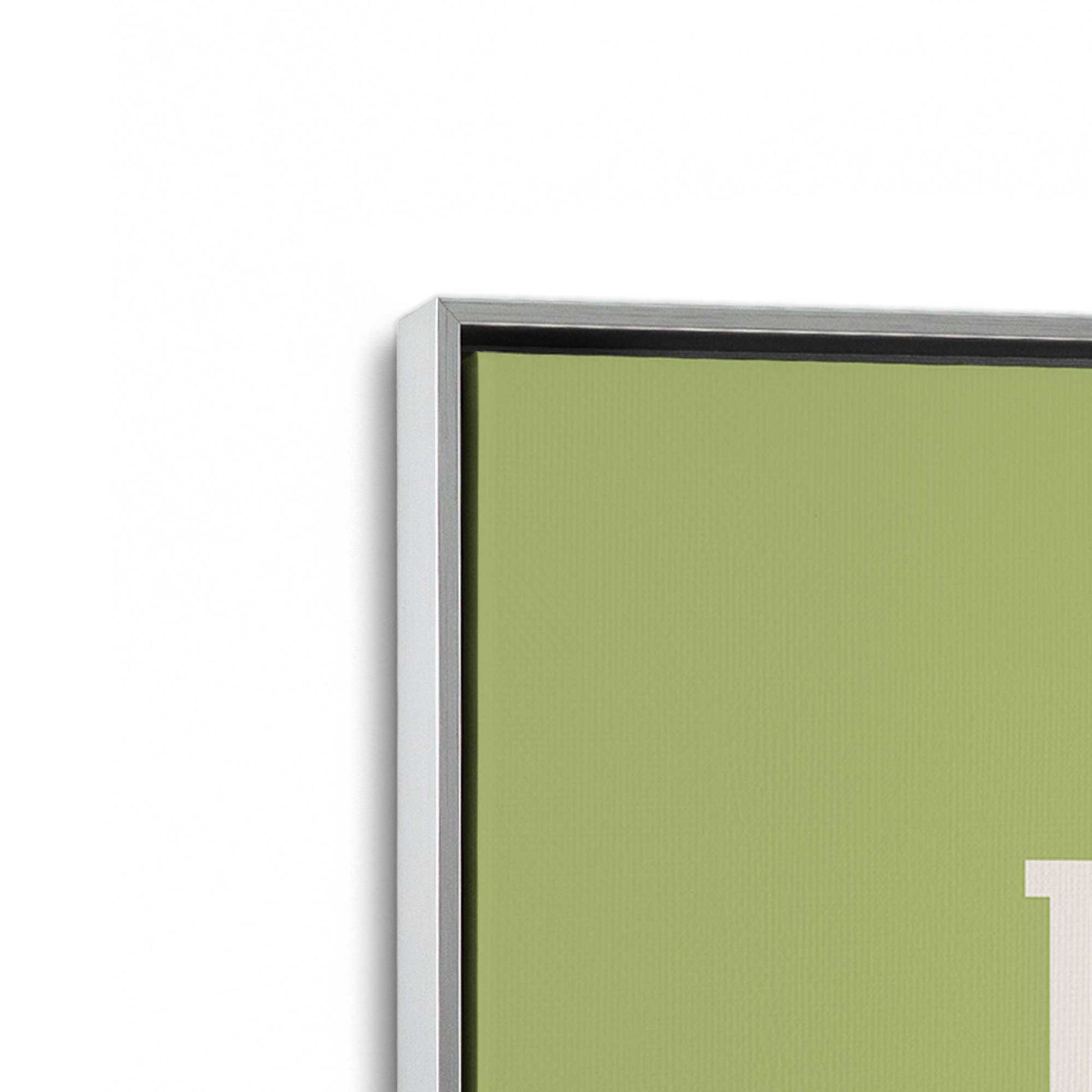 [Color:Polished Chrome], Picture of art in a Polished Chrome frame at an angle