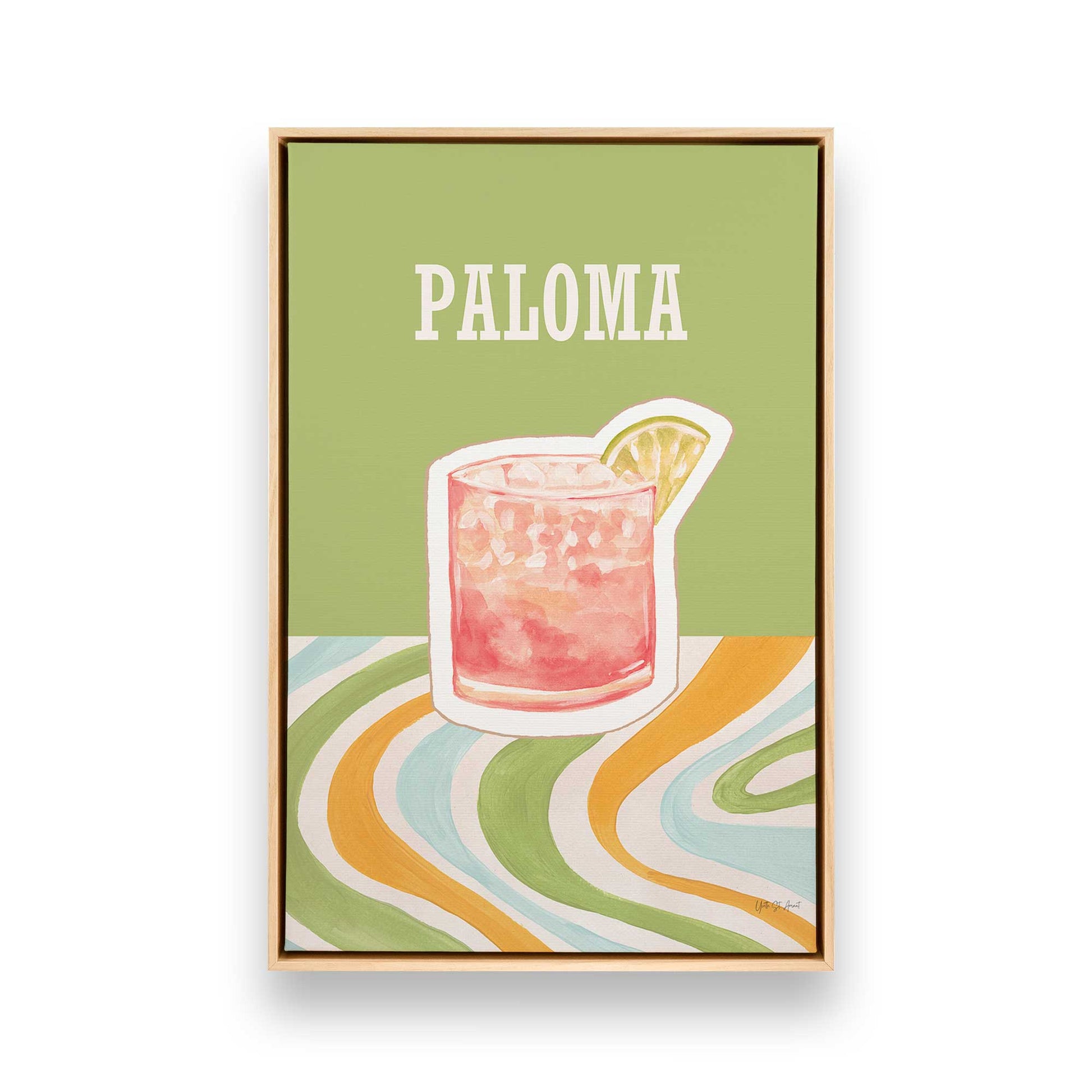 [Color:American Maple], Picture of art in a American Maple frame