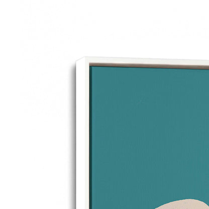 [Color:Opaque White], Picture of art in a White frame at an angle