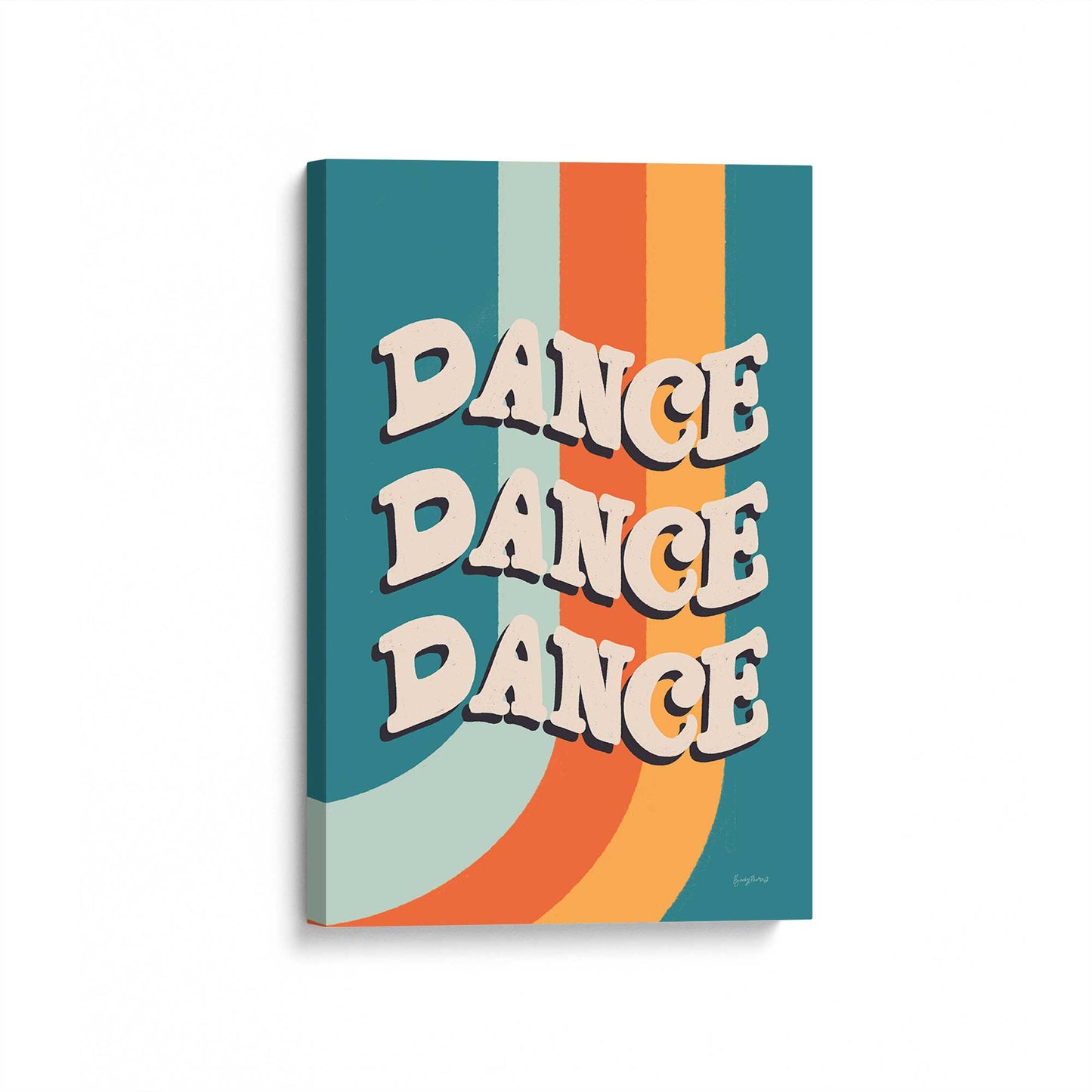 [Color:Stretched Canvas], Picture of art at an angle