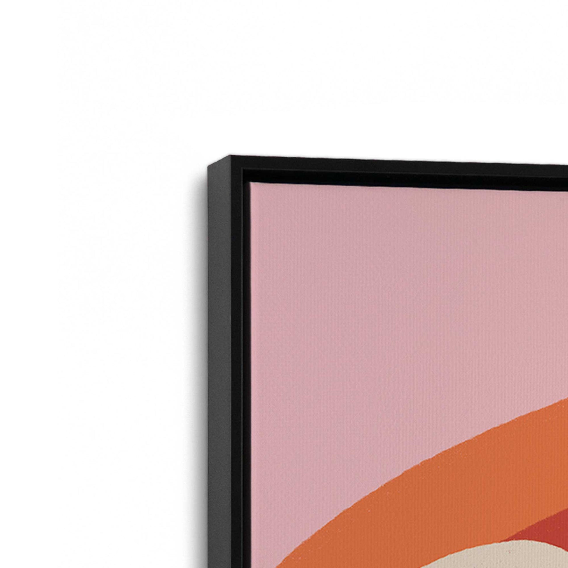 [Color:Satin Black], Picture of art in a Satin Black frame at an angle