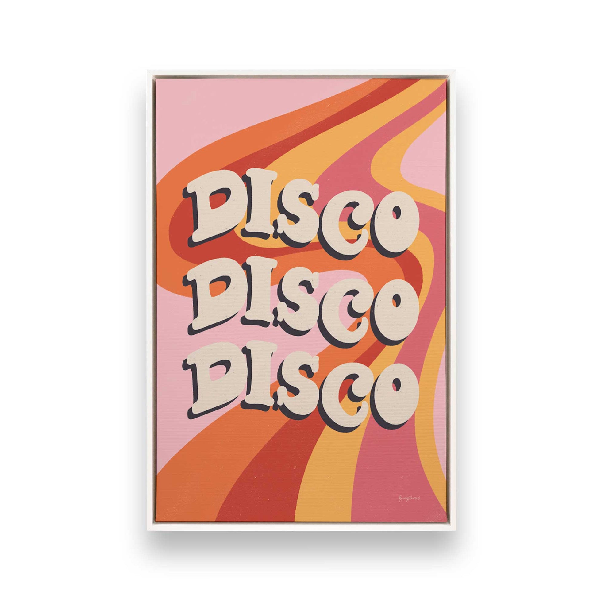 [Color:Opaque White], Picture of art in a White frame