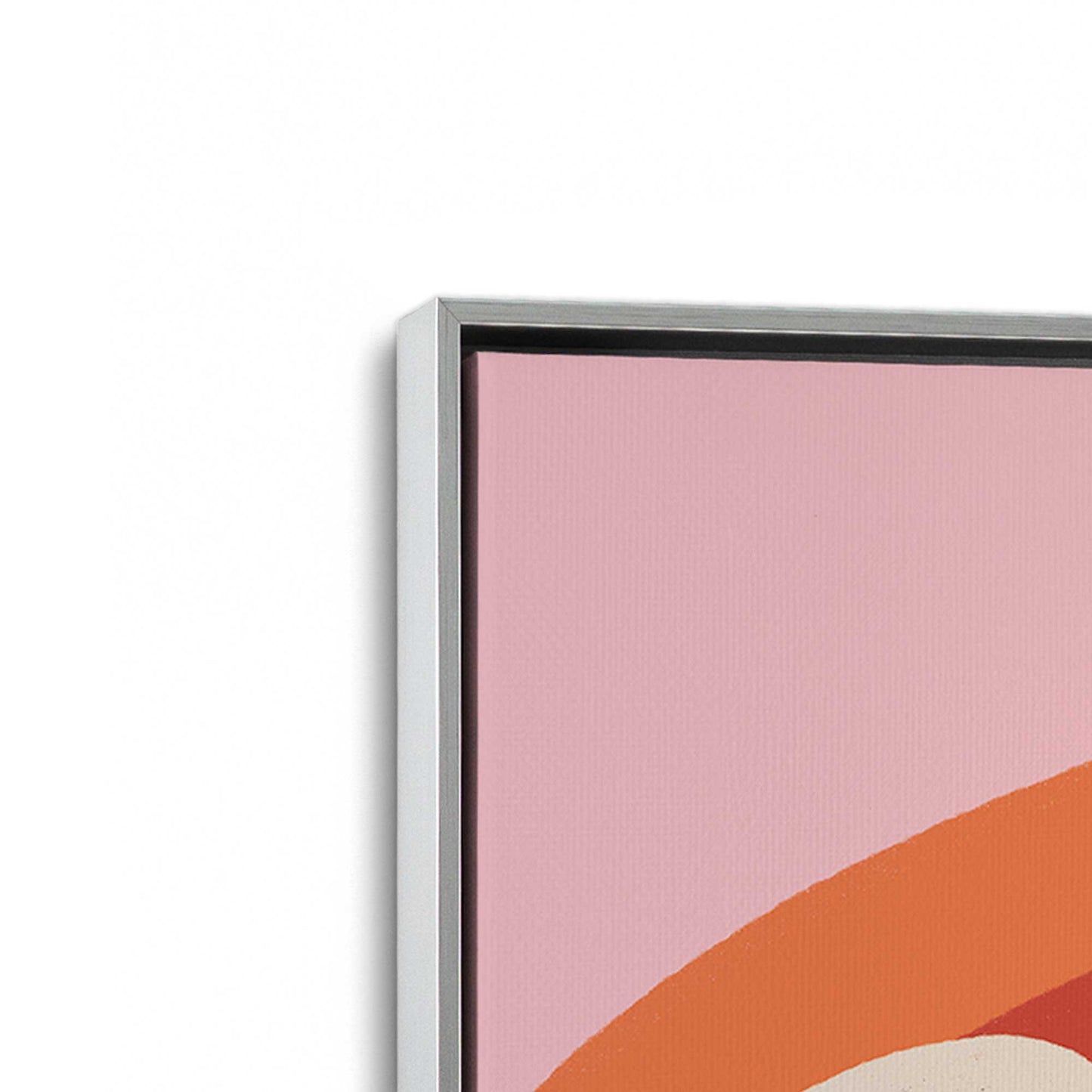 [Color:Polished Chrome], Picture of art in a Polished Chrome frame at an angle