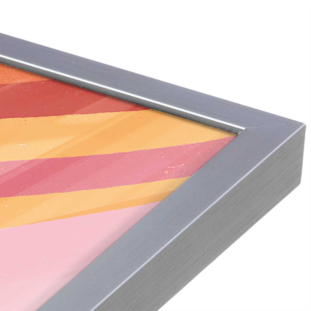 [Color:Polished Chrome], Picture of art in a Polished Chrome frame at an angle